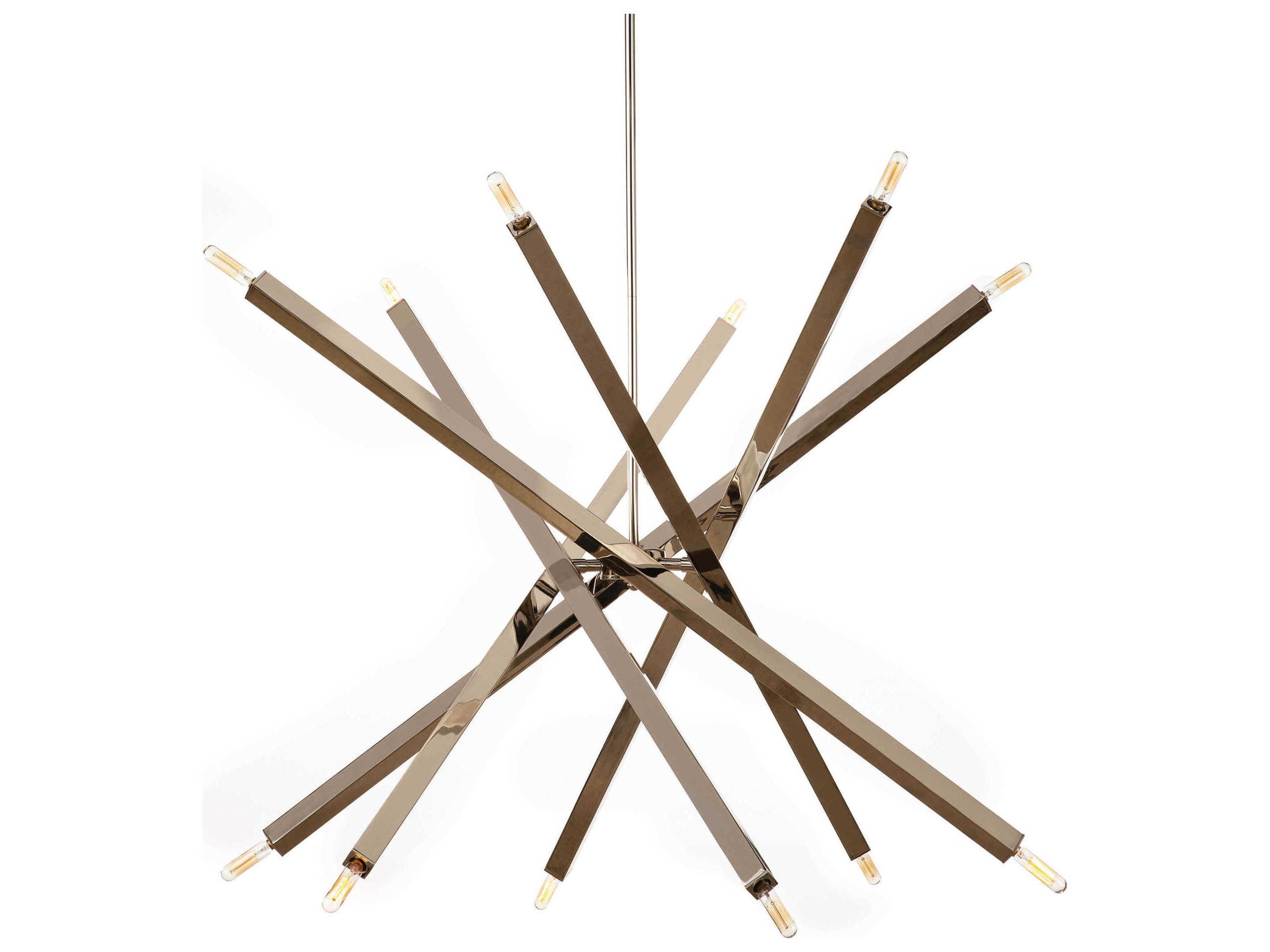 Regina Andrew Viper 12-Light Polished Nickel Chandelier