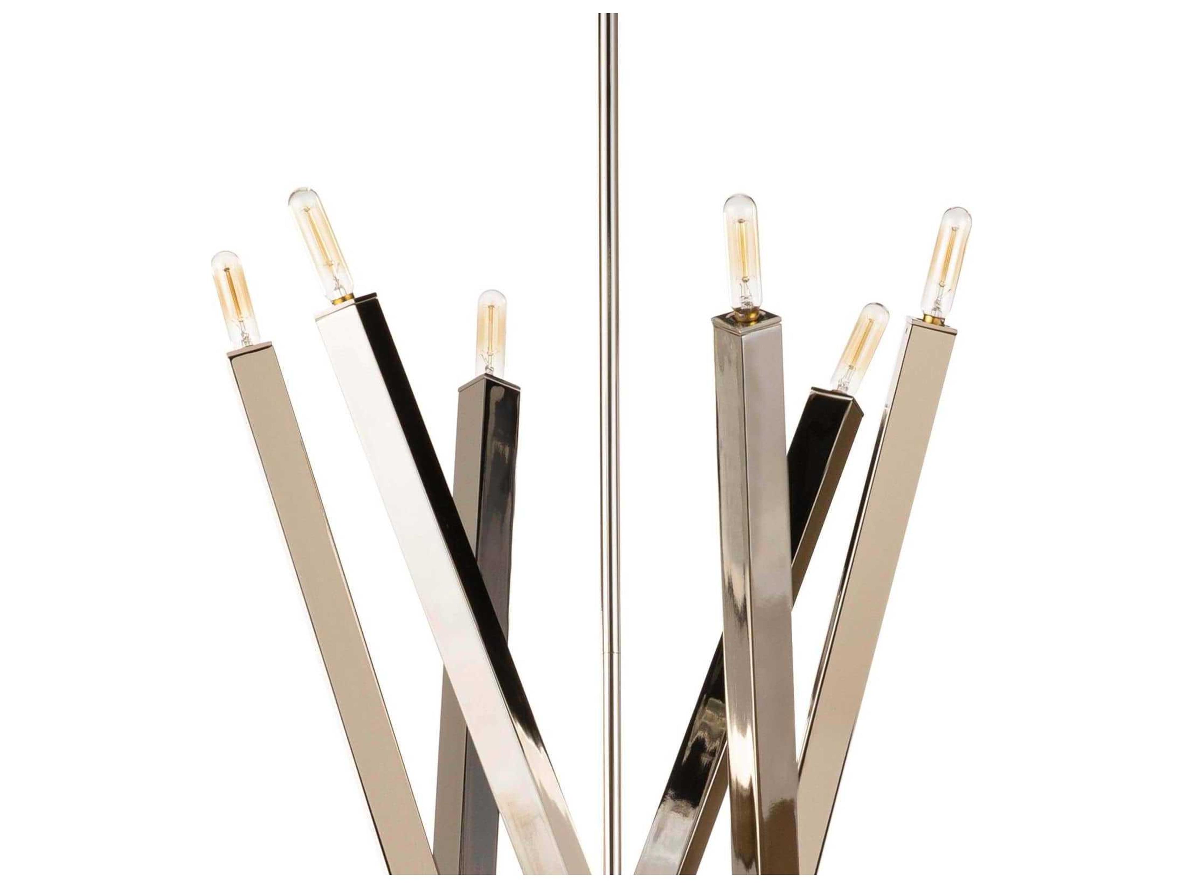 Regina Andrew Viper 12-Light Polished Nickel Chandelier