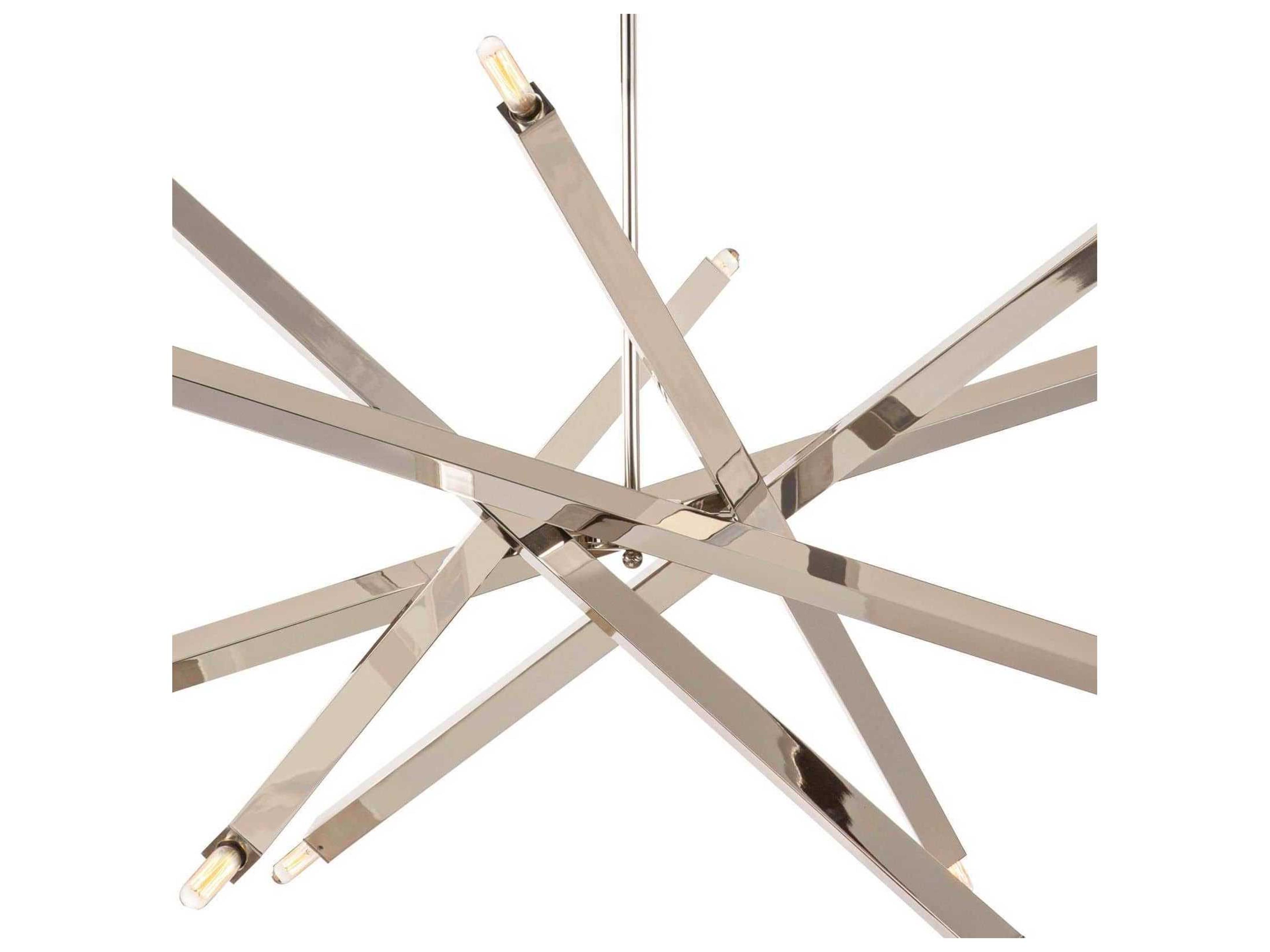 Regina Andrew Viper 12-Light Polished Nickel Chandelier