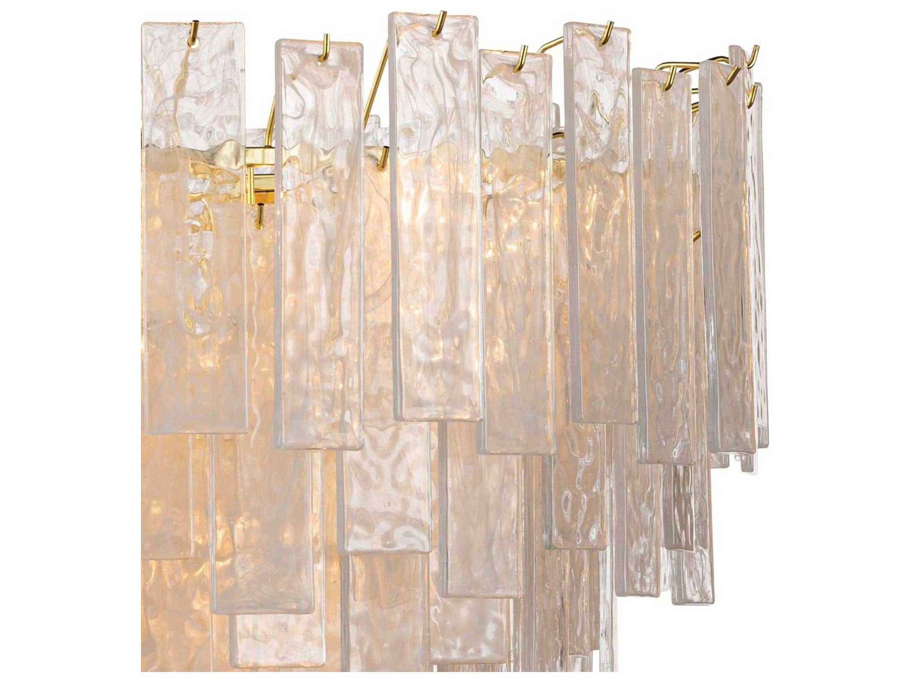 Regina Andrew Glacier 16-Light6-Light Clear Brass Glass Pendant