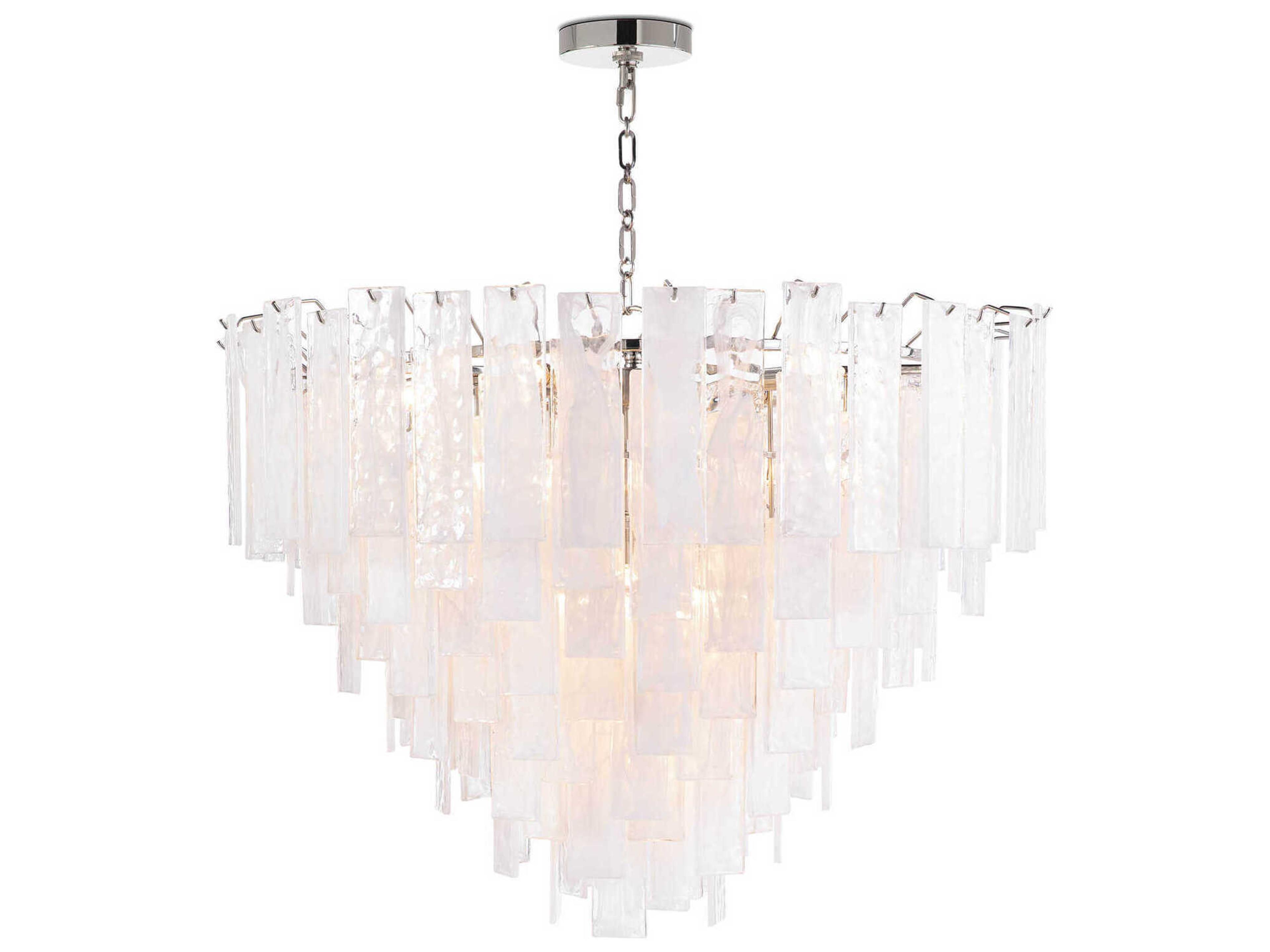 Glacier 16-Light6-Light Clear Nickel Glass Pendant
