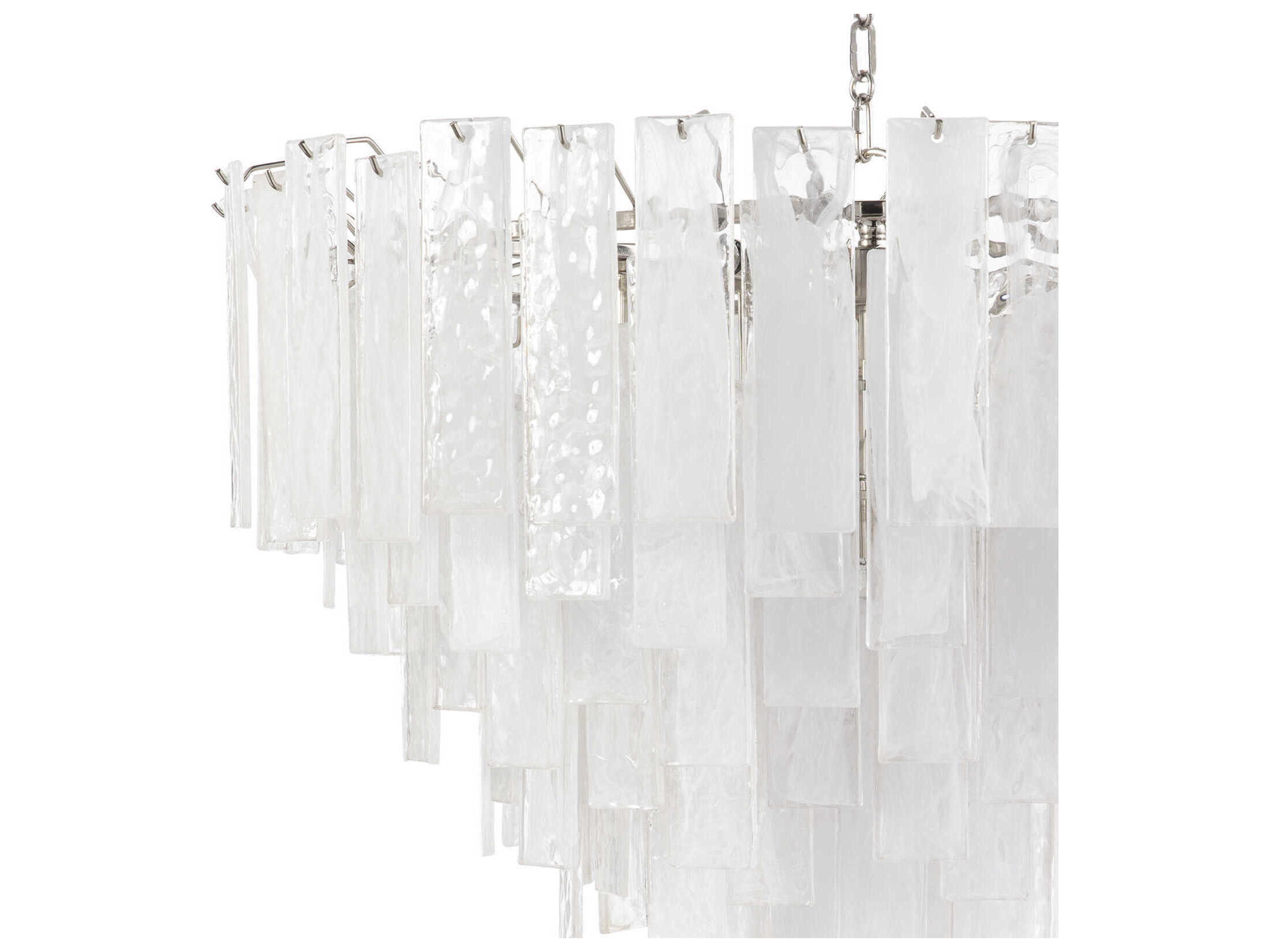 Regina Andrew Glacier 16-Light6-Light Clear Nickel Glass Pendant