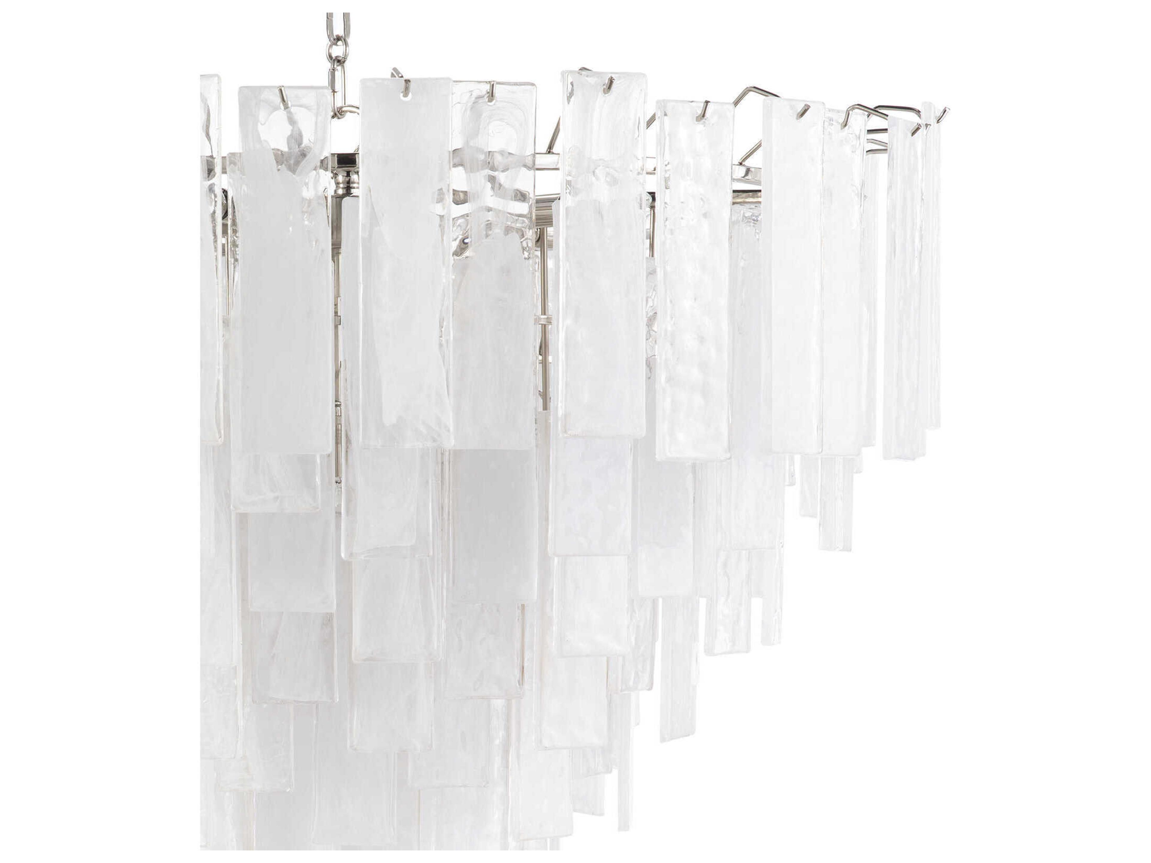 Regina Andrew Glacier 16-Light6-Light Clear Nickel Glass Pendant