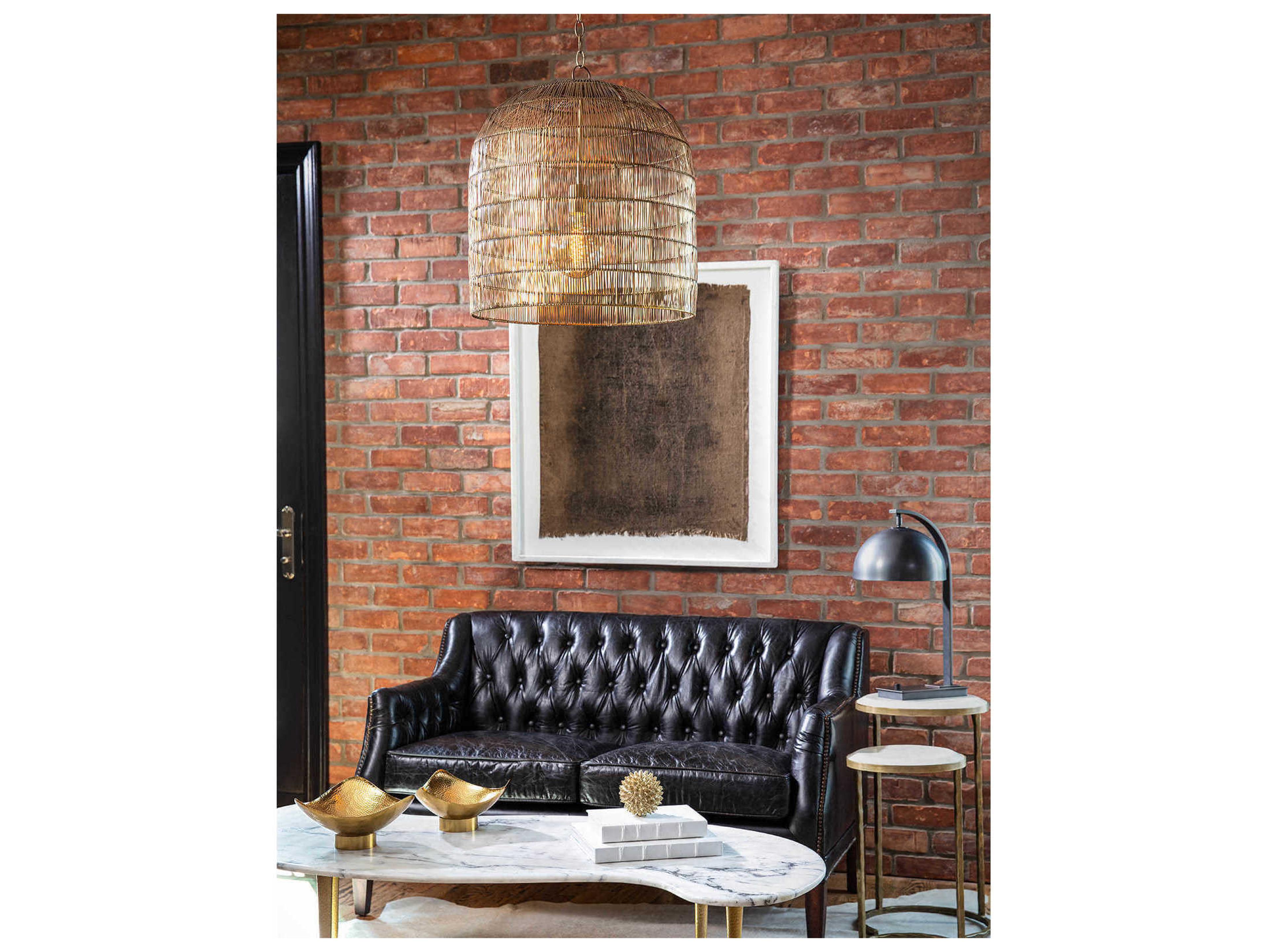 Regina Andrew 1-Light Brass Mini Pendant