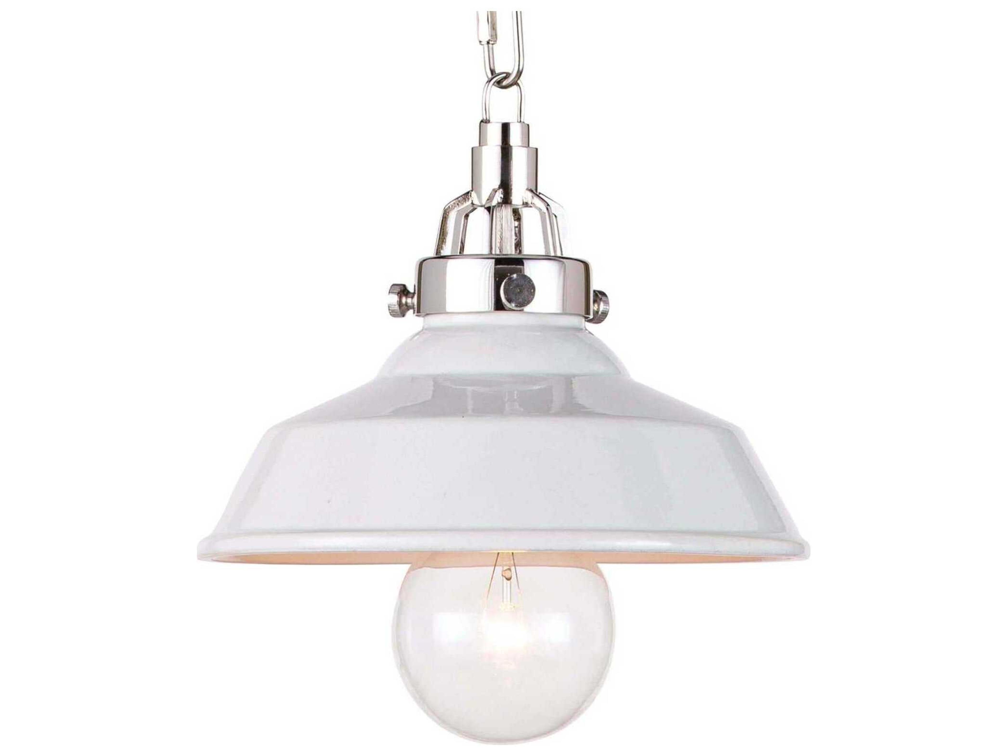 Regina Andrew 1-Light White Bell Mini Pendant