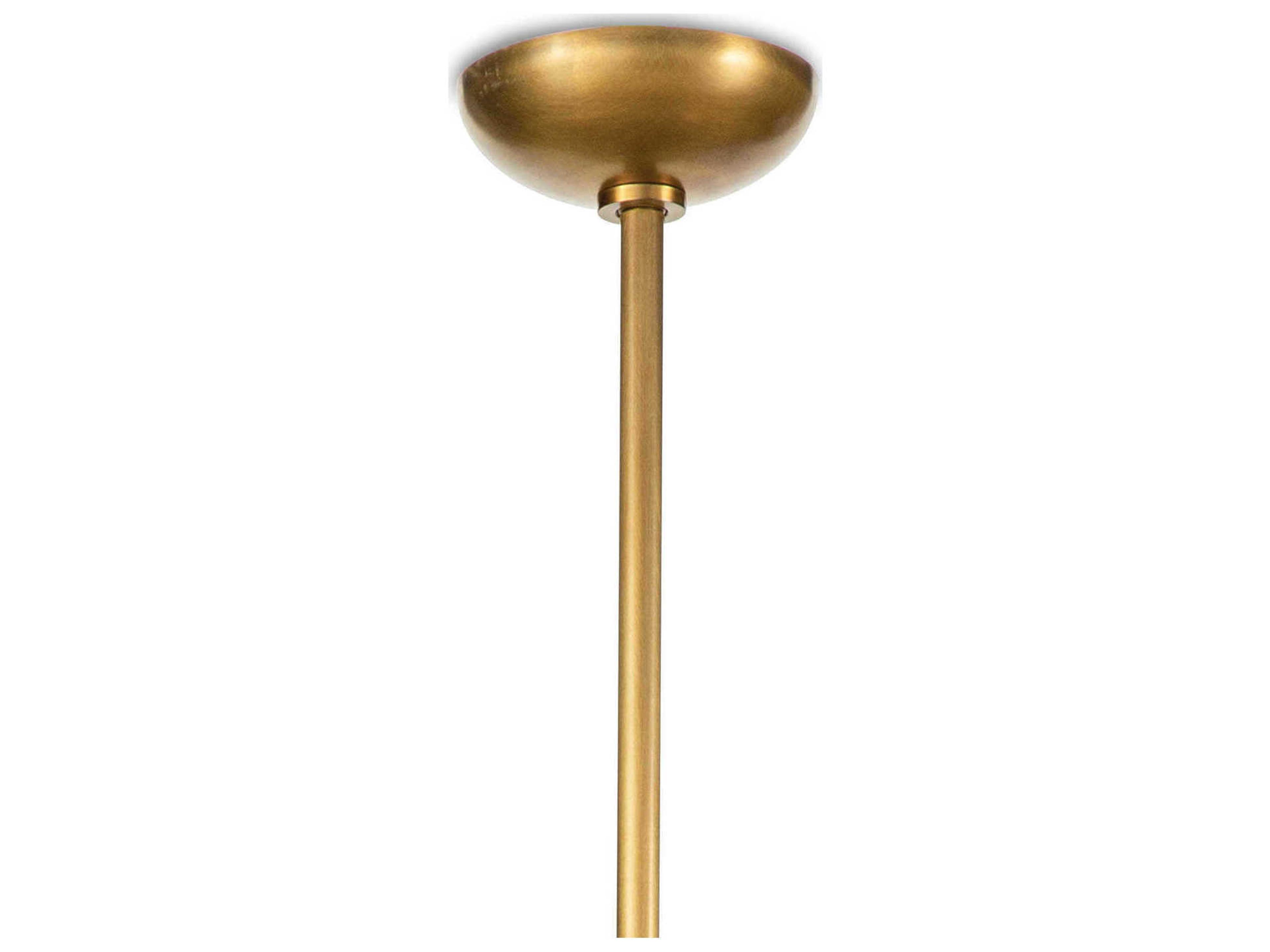 Regina Andrew Happy 2-Light Natural Brass Glass LED Globe Pendant