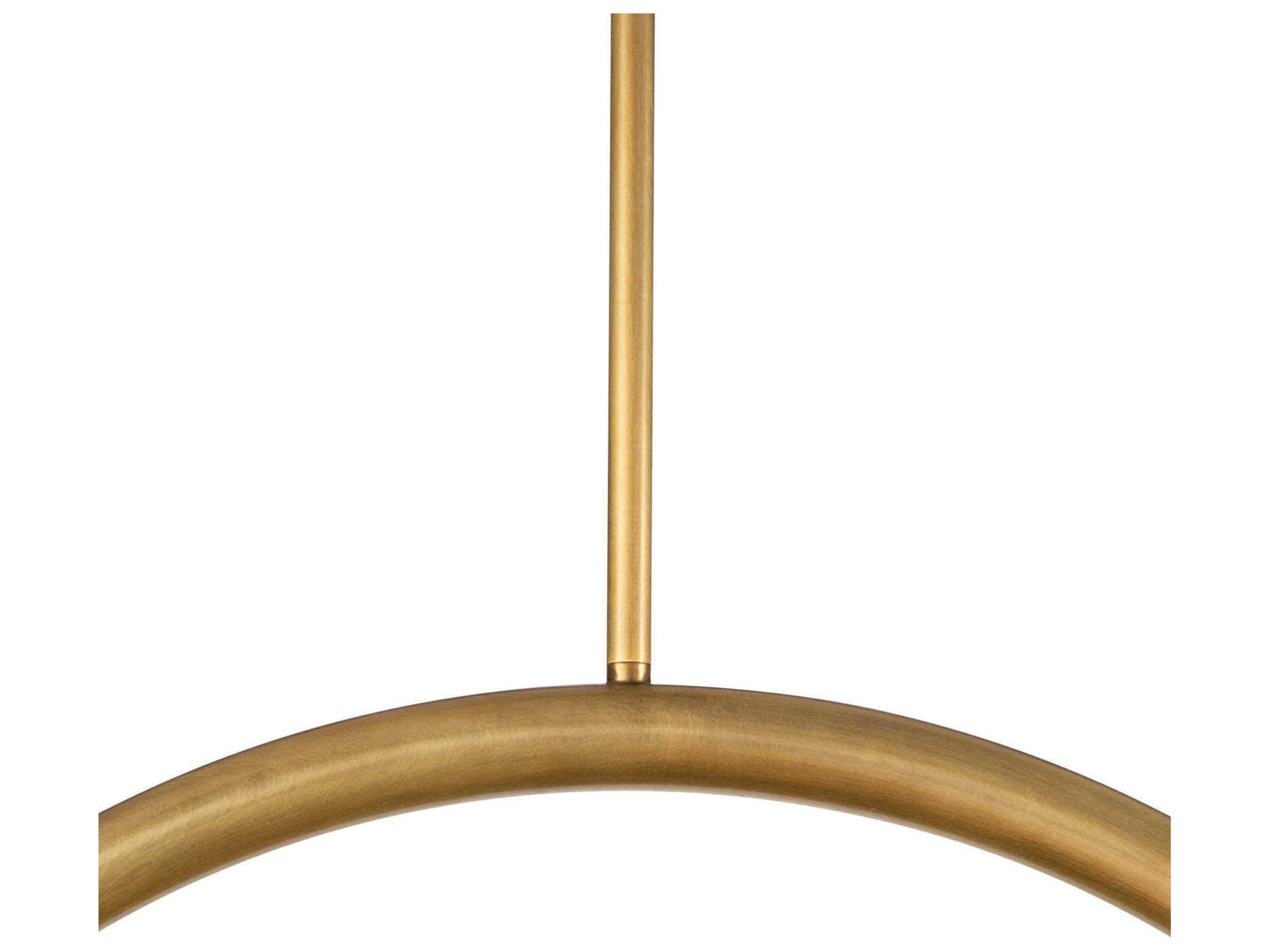 Regina Andrew Happy 2-Light Natural Brass Glass LED Globe Pendant