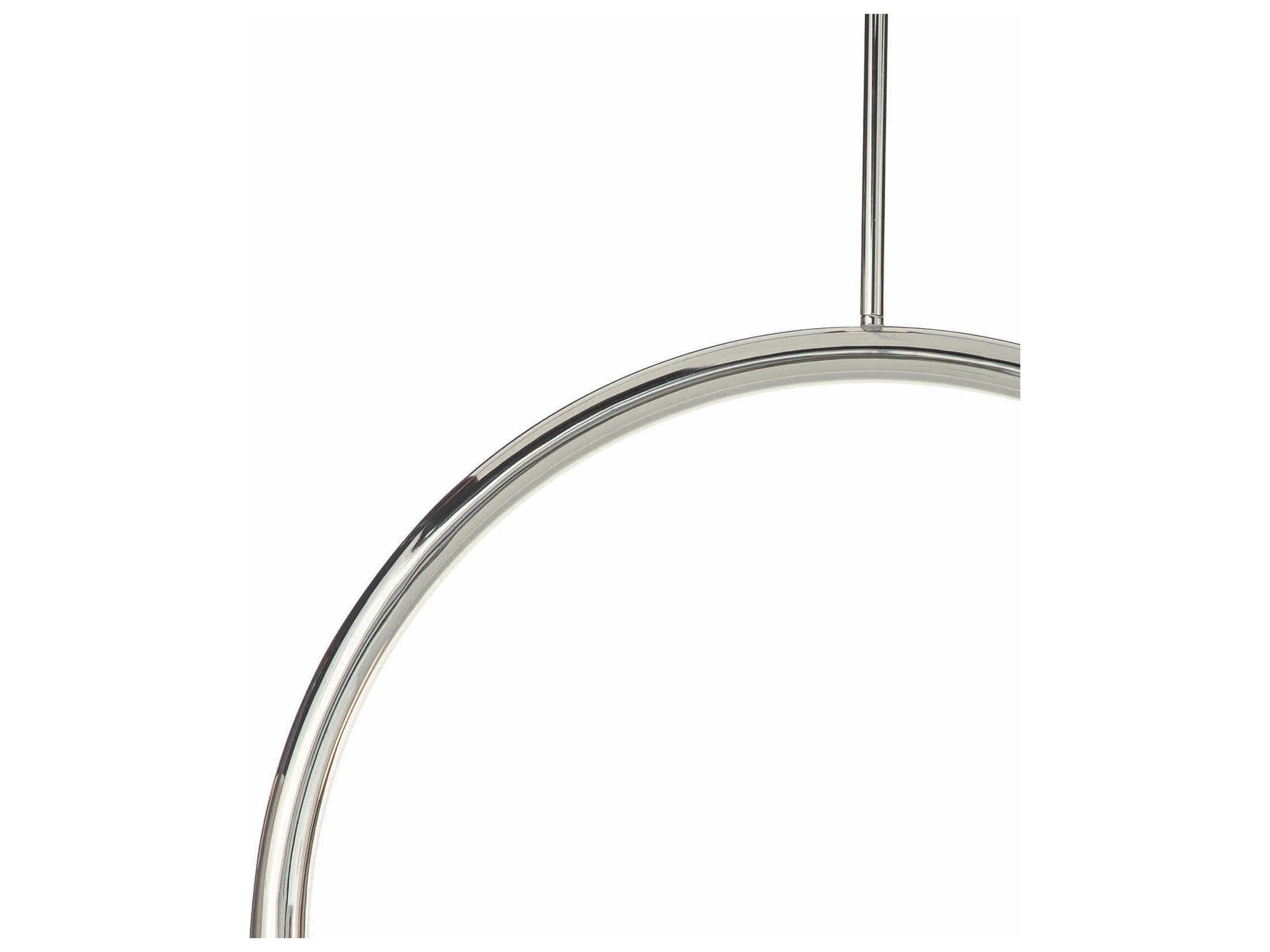 Regina Andrew Happy 2-Light Polished Nickel Glass LED Globe Pendant