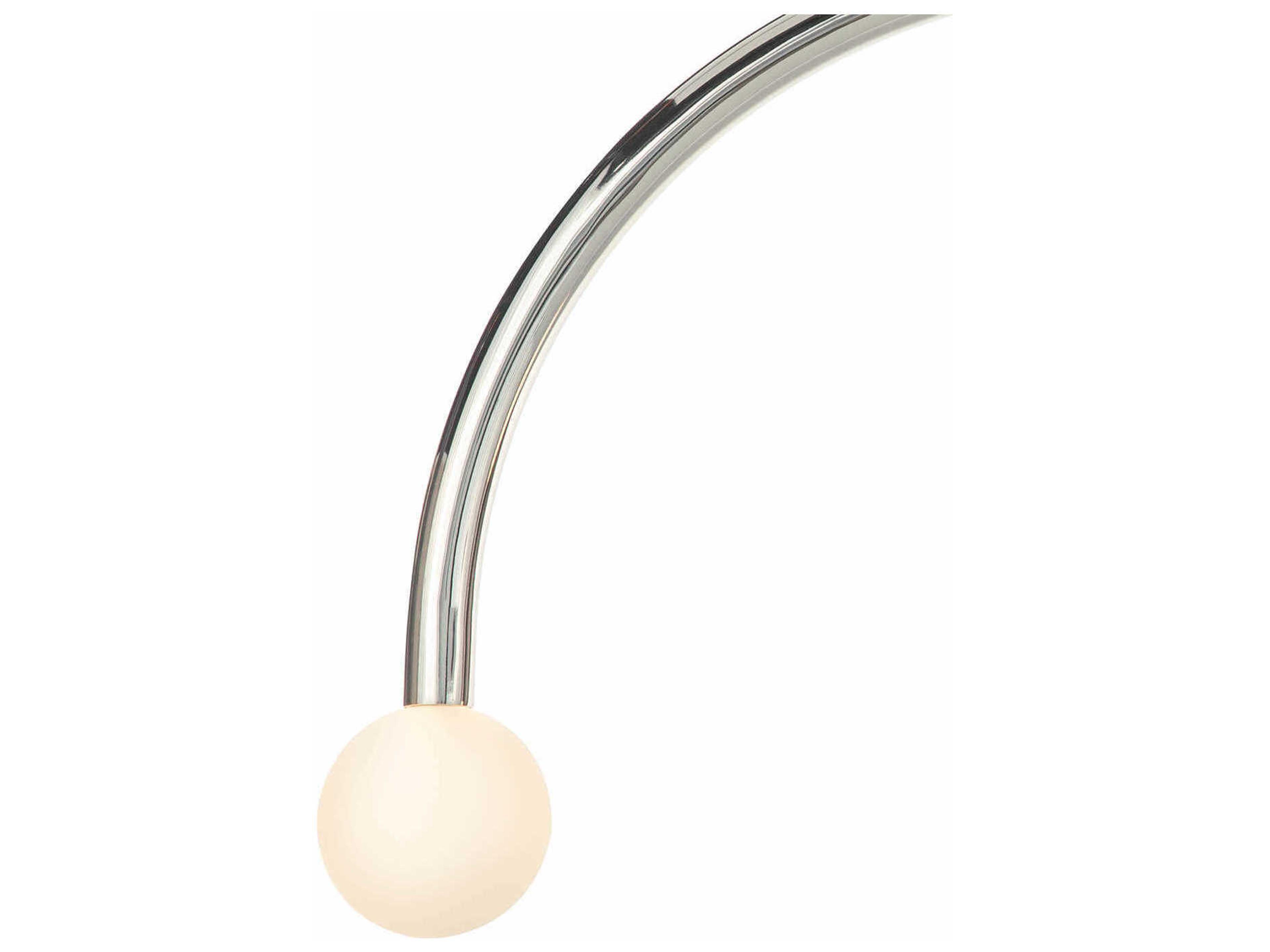 Regina Andrew Happy 2-Light Polished Nickel Glass LED Globe Pendant