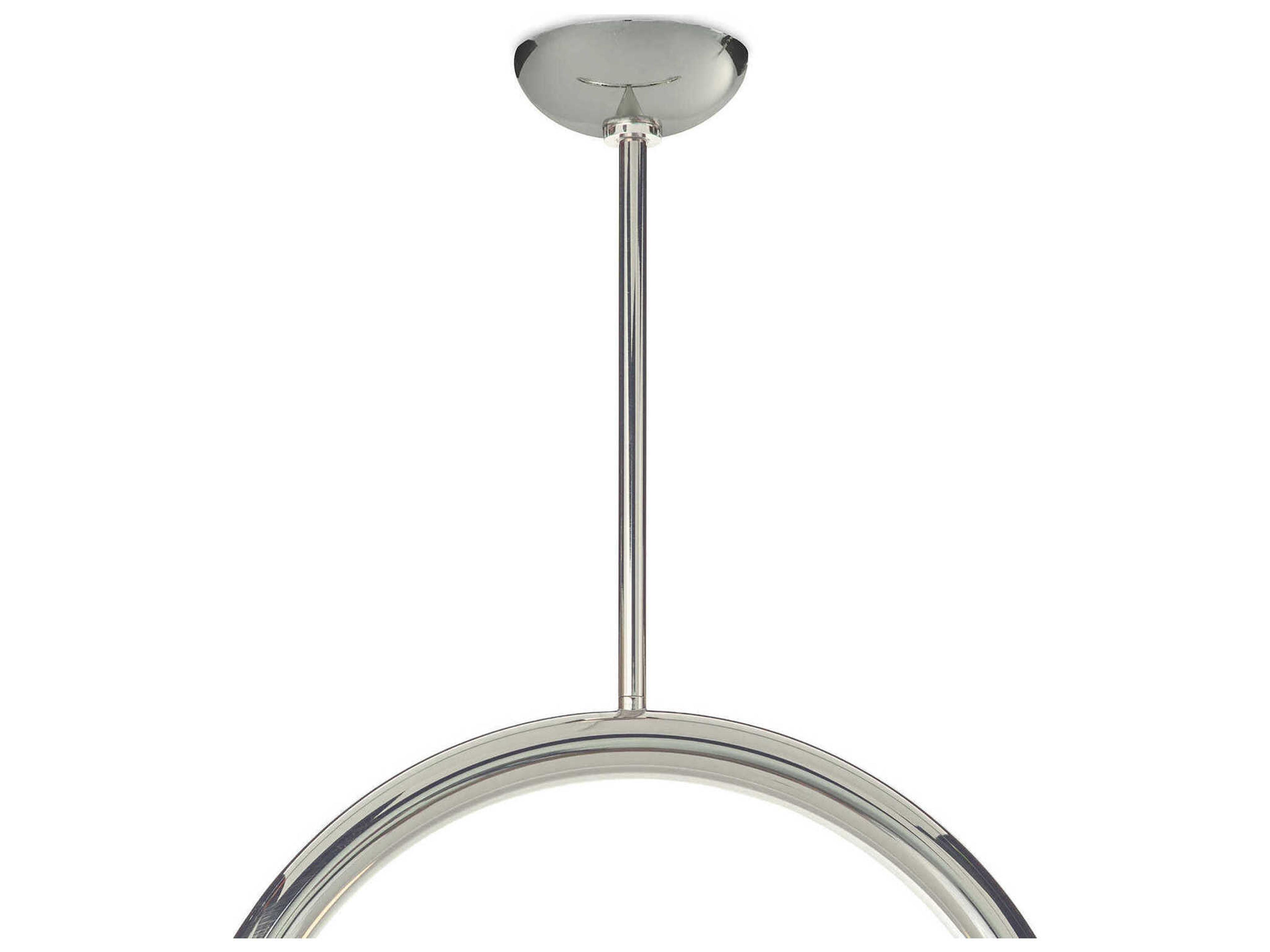 Regina Andrew Happy 2-Light Polished Nickel Glass LED Globe Pendant