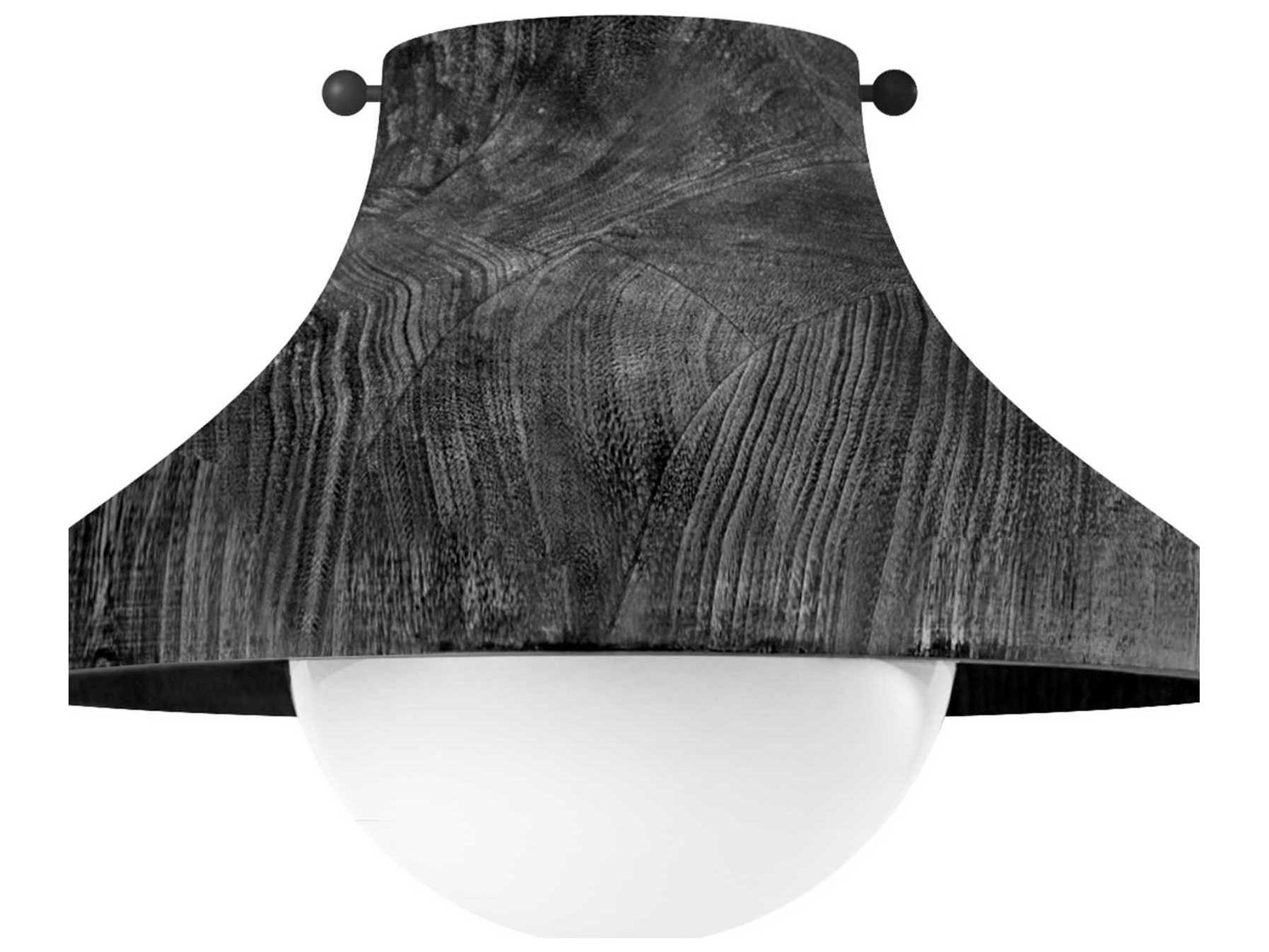 Regina Andrew 1-Light Ebony Black Bell Flush Mount