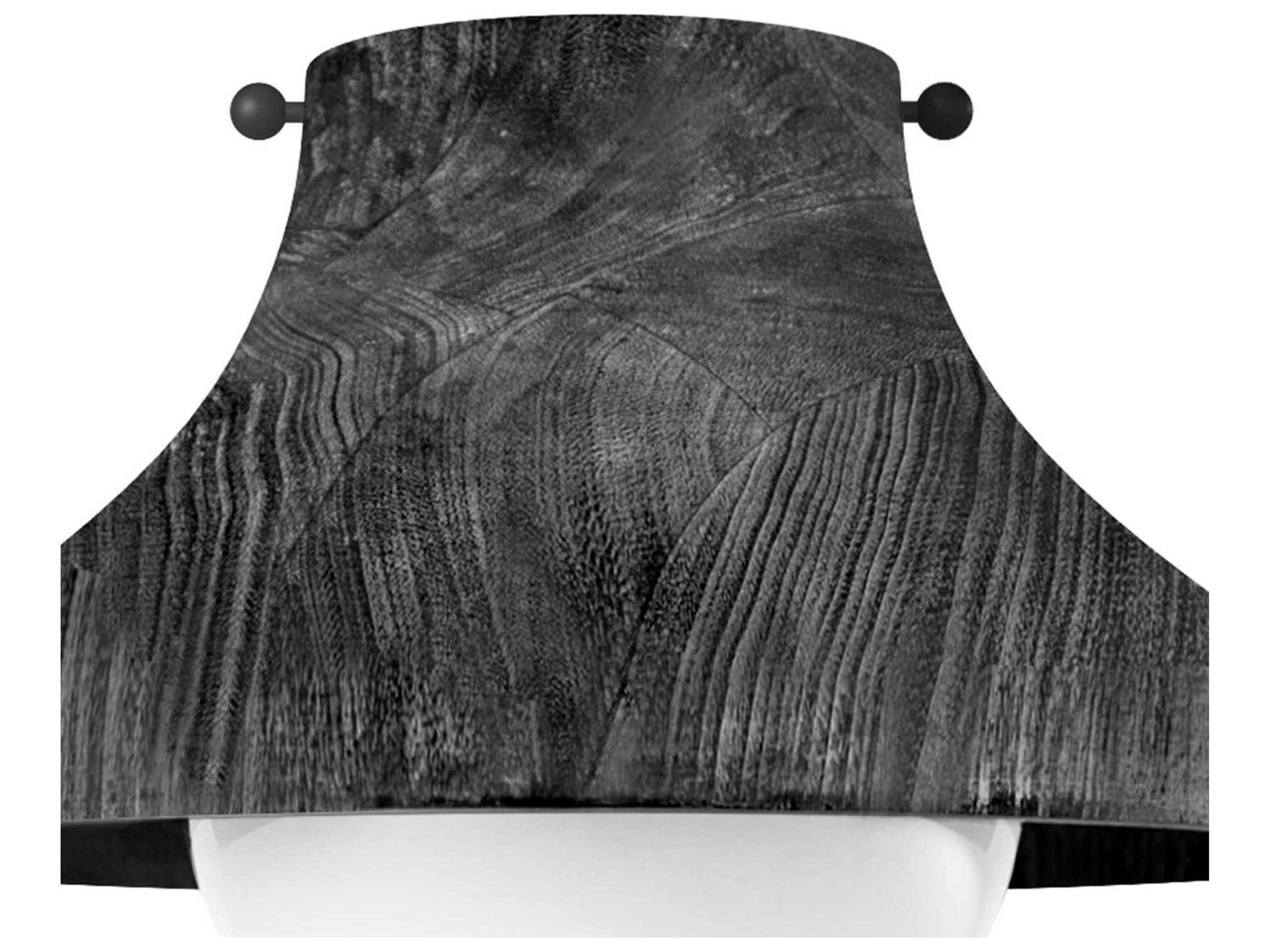 Regina Andrew 1-Light Ebony Black Bell Flush Mount