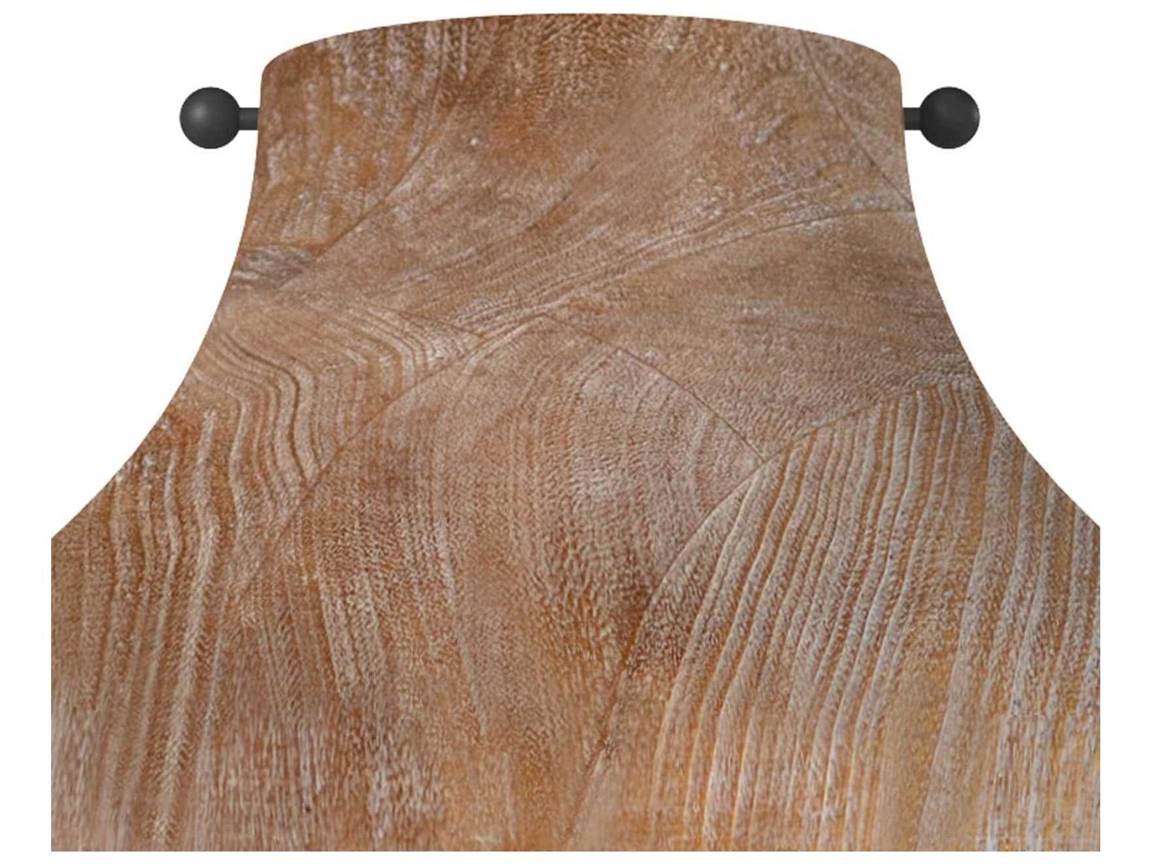 Regina Andrew 1-Light Natural Brown Bell Flush Mount