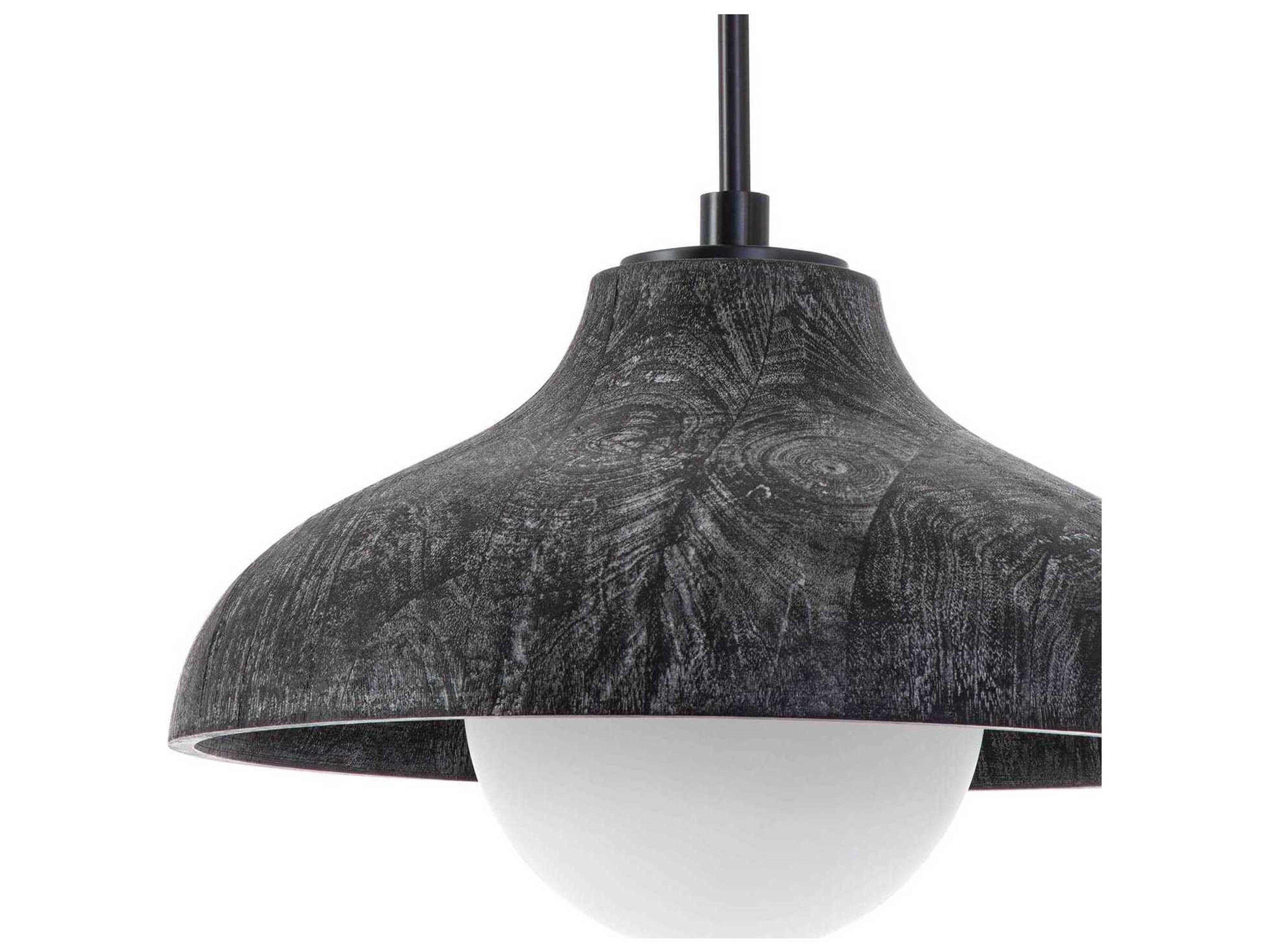 Regina Andrew 1-Light Ebony Black Bell Pendant