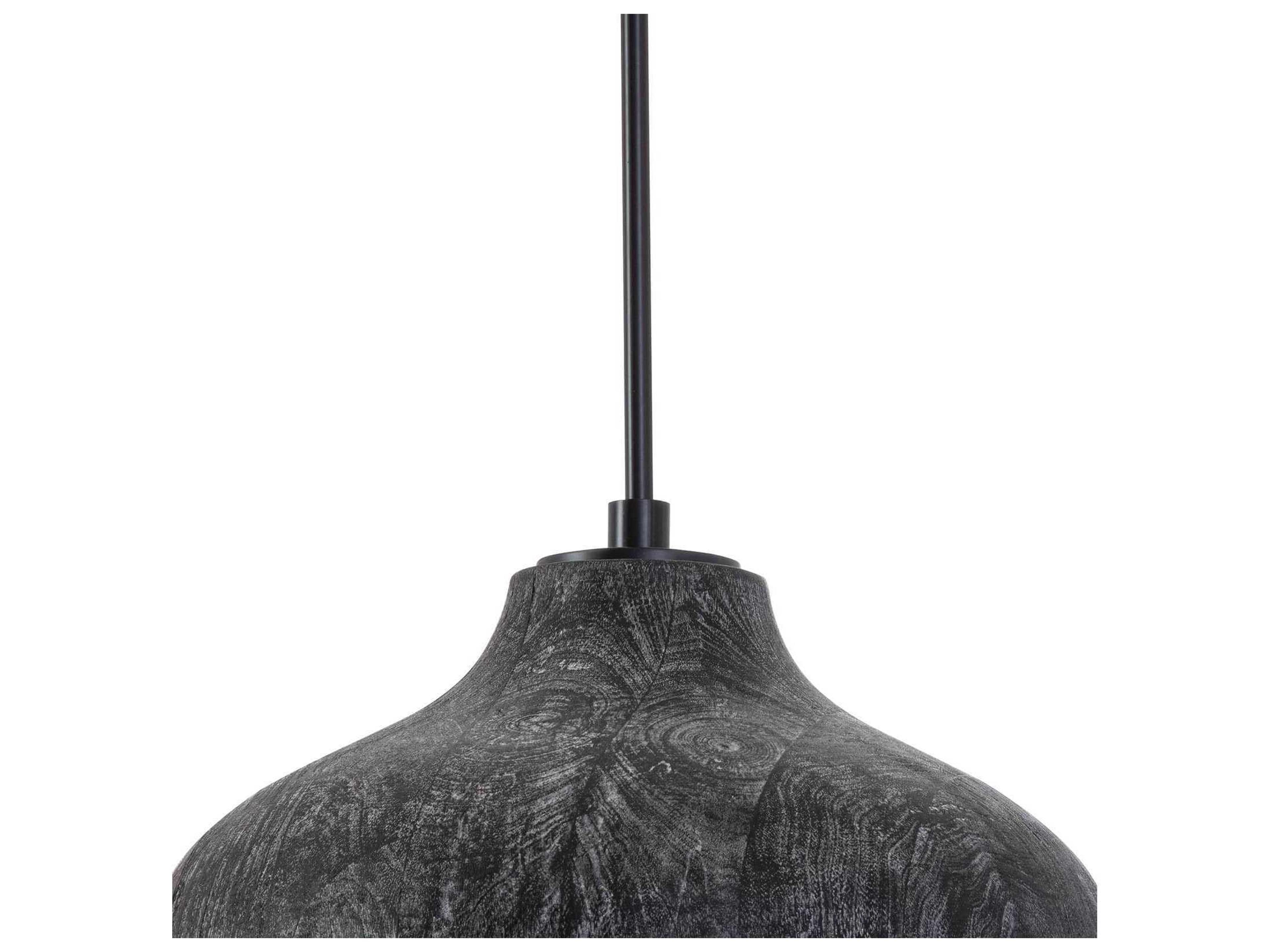 Regina Andrew 1-Light Ebony Black Bell Pendant