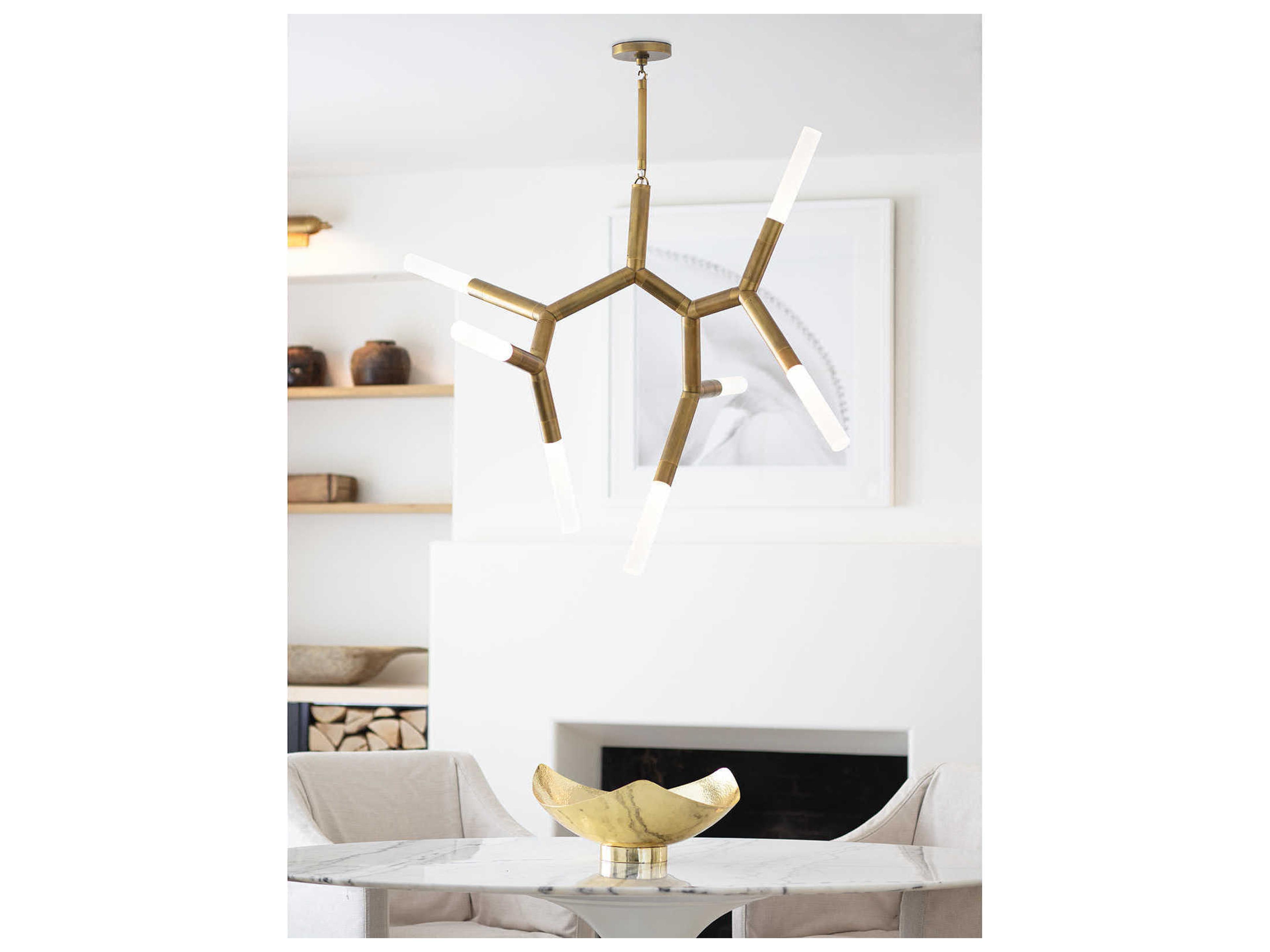 Regina Andrew Traveler 7-Light Natural Brass Chandelier