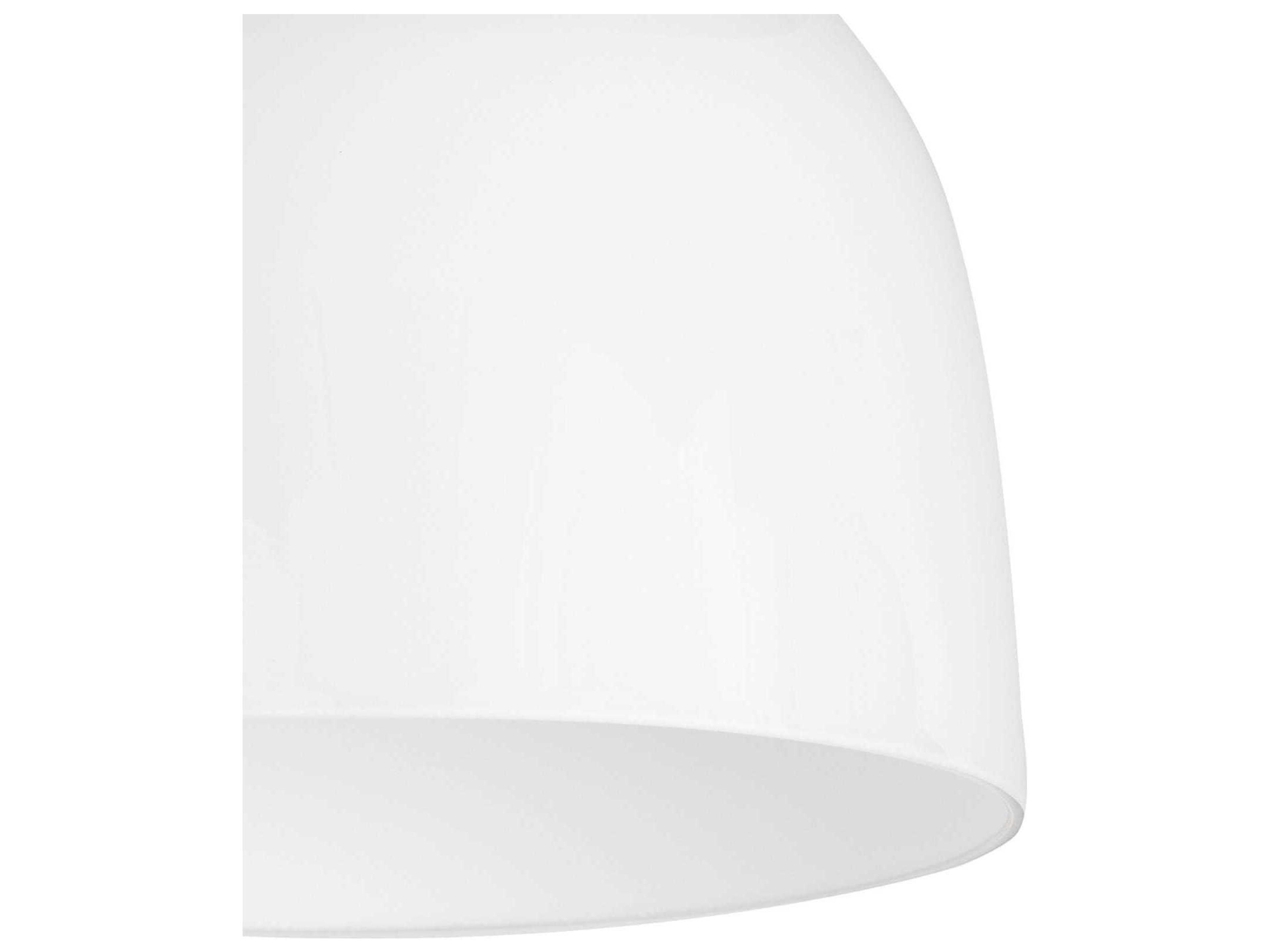 Regina Andrew Mixer 1-Light White Glass Bell Flush Mount