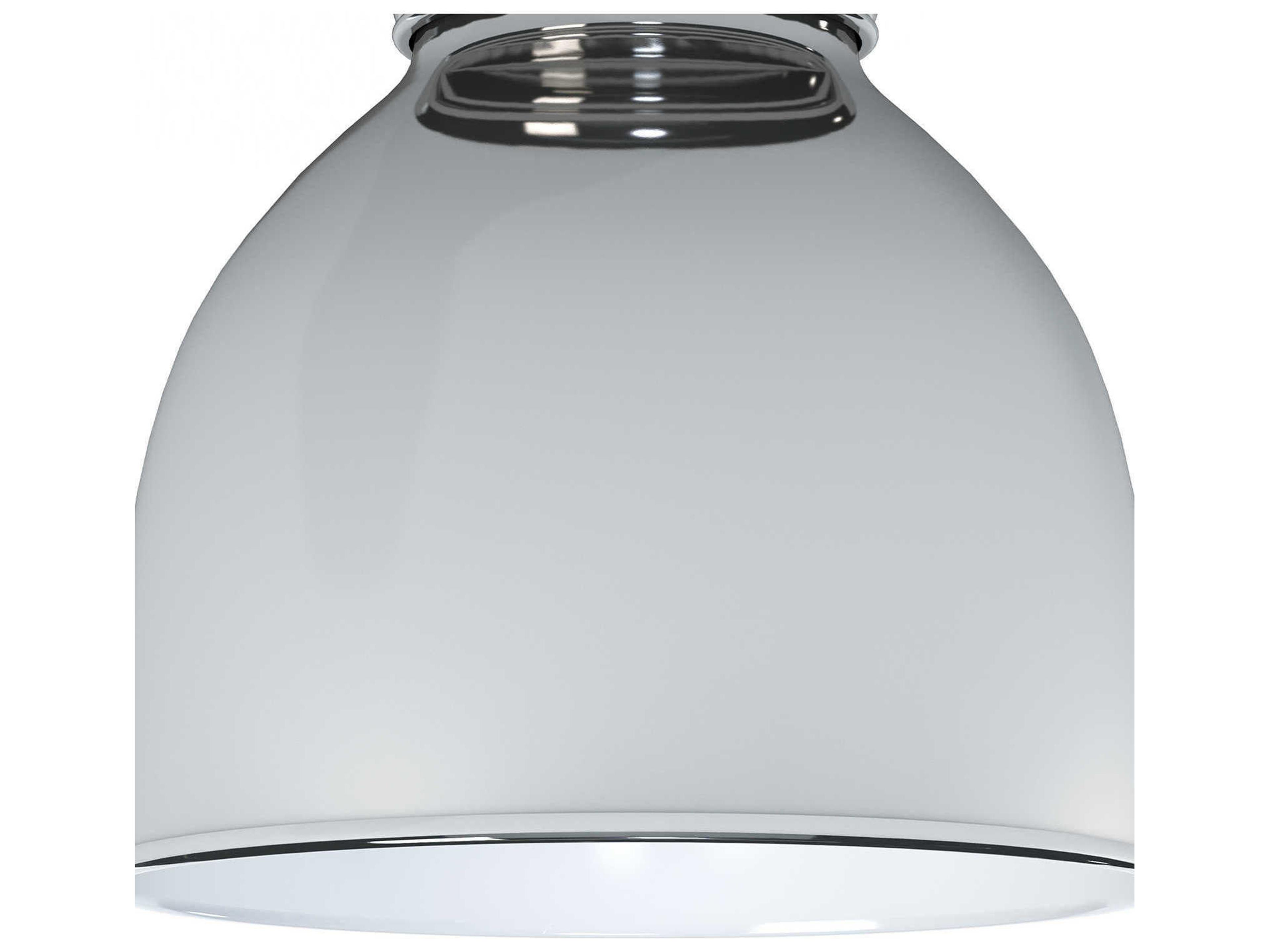 Regina Andrew 1-Light Polished Nickel Bell Flush Mount