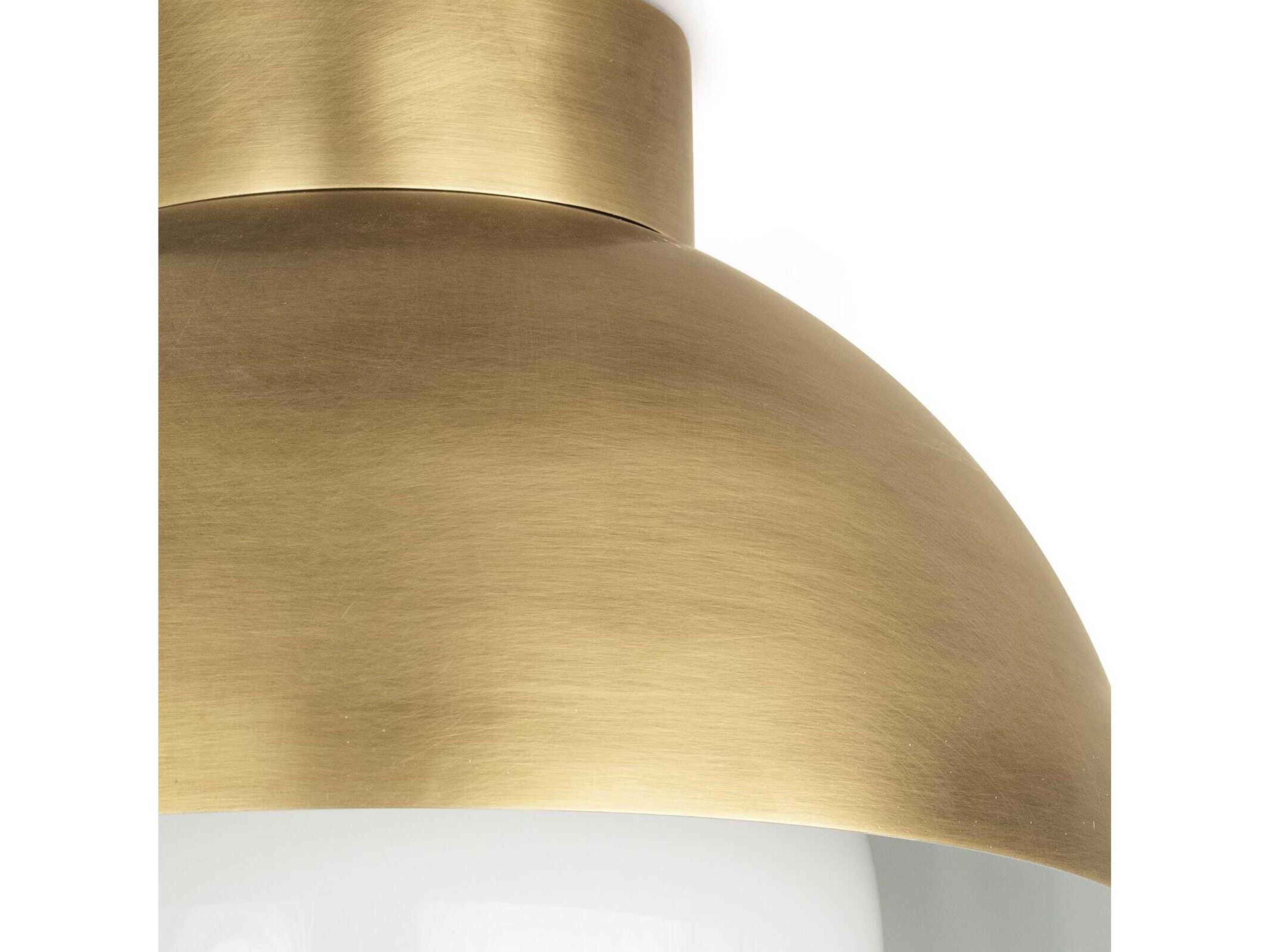 Regina Andrew Montreux 1-Light Natural Brass Flush Mount