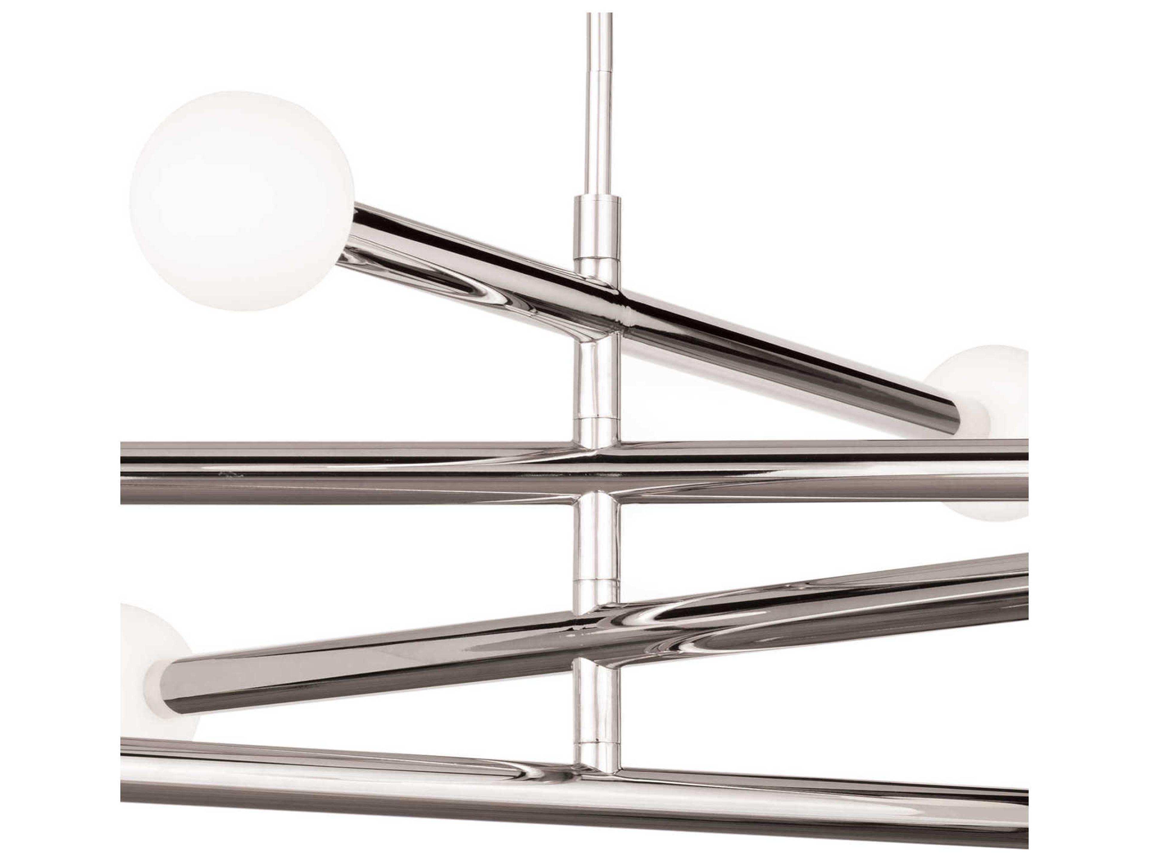 Regina Andrew Beaubien 8-Light Polished Nickel Globe Chandelier