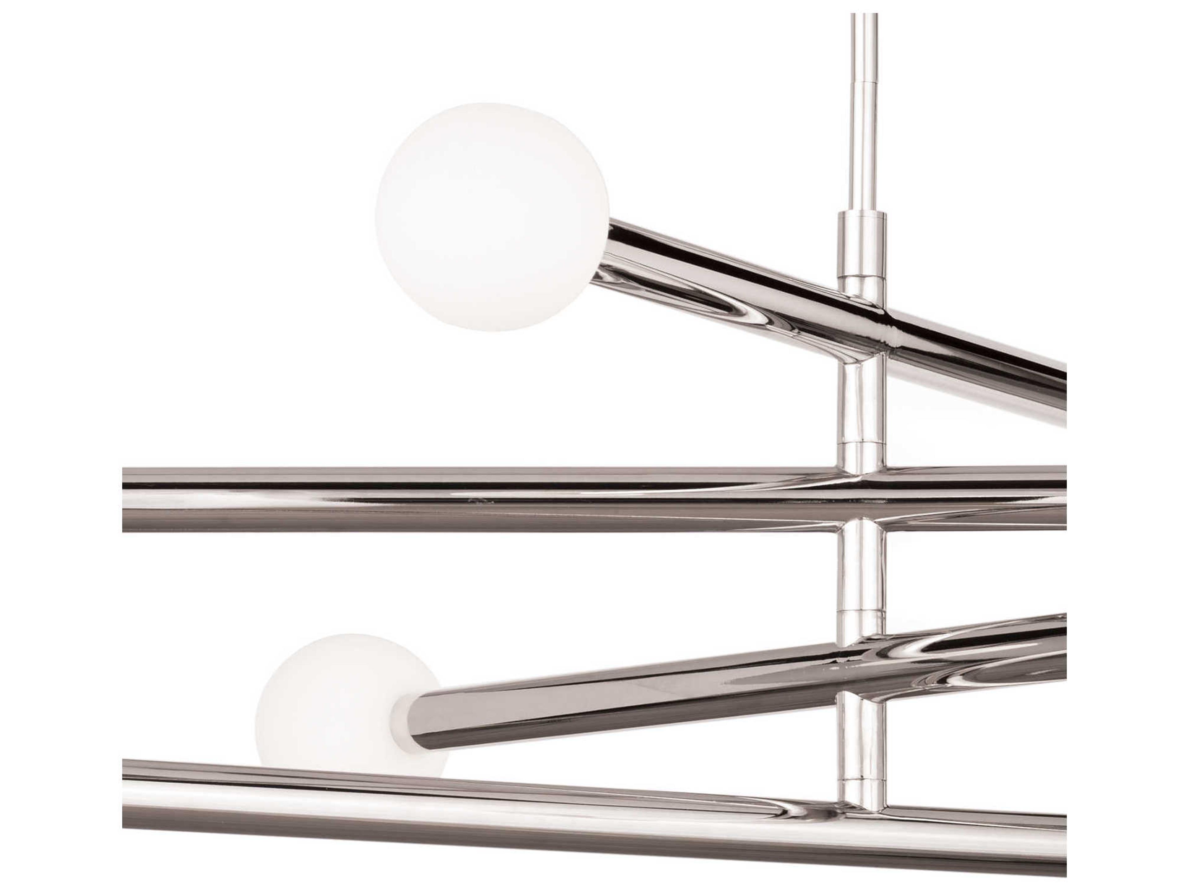 Regina Andrew Beaubien 8-Light Polished Nickel Globe Chandelier