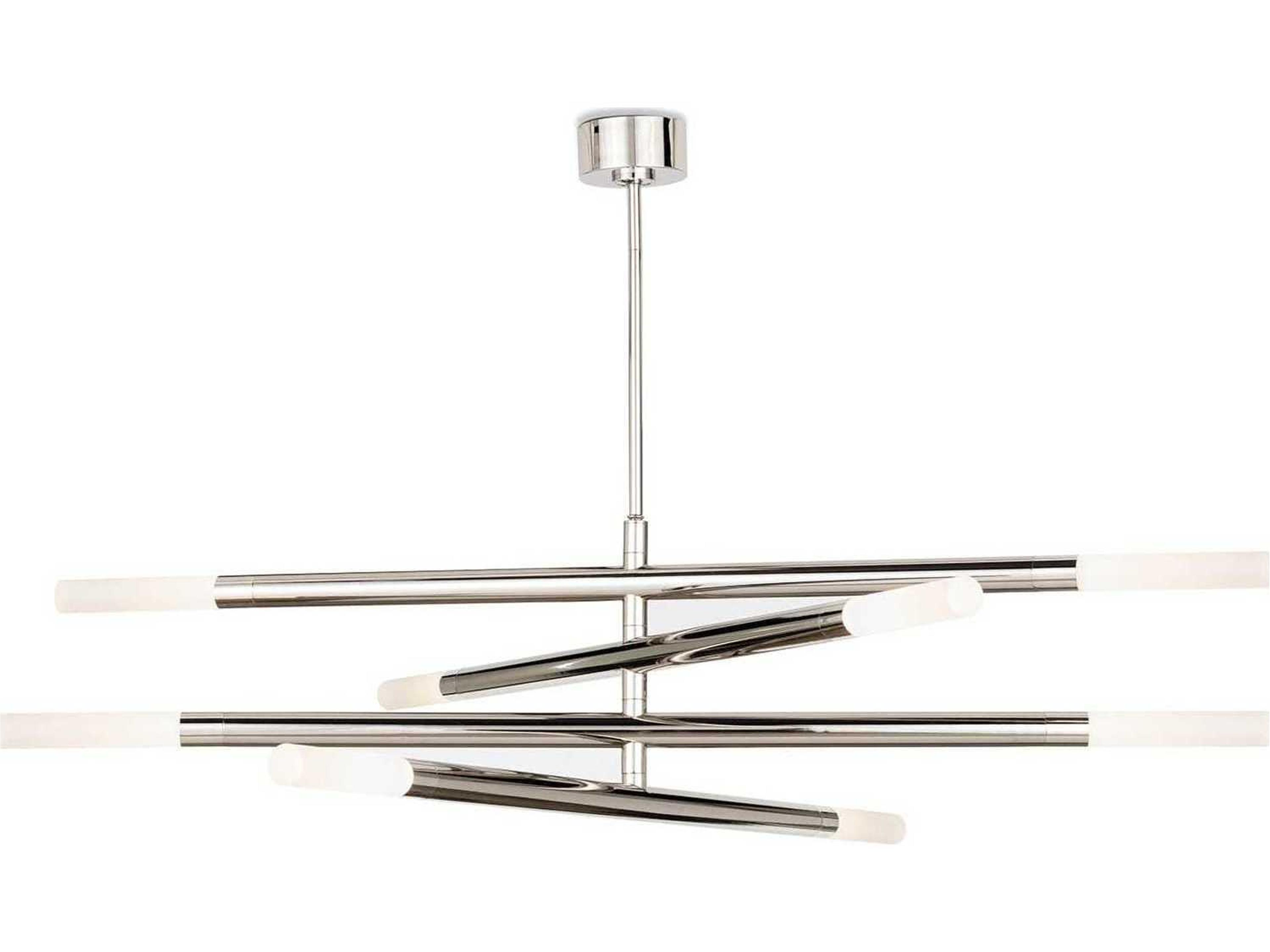 Wick 8-Light Polished Nickel Chandelier