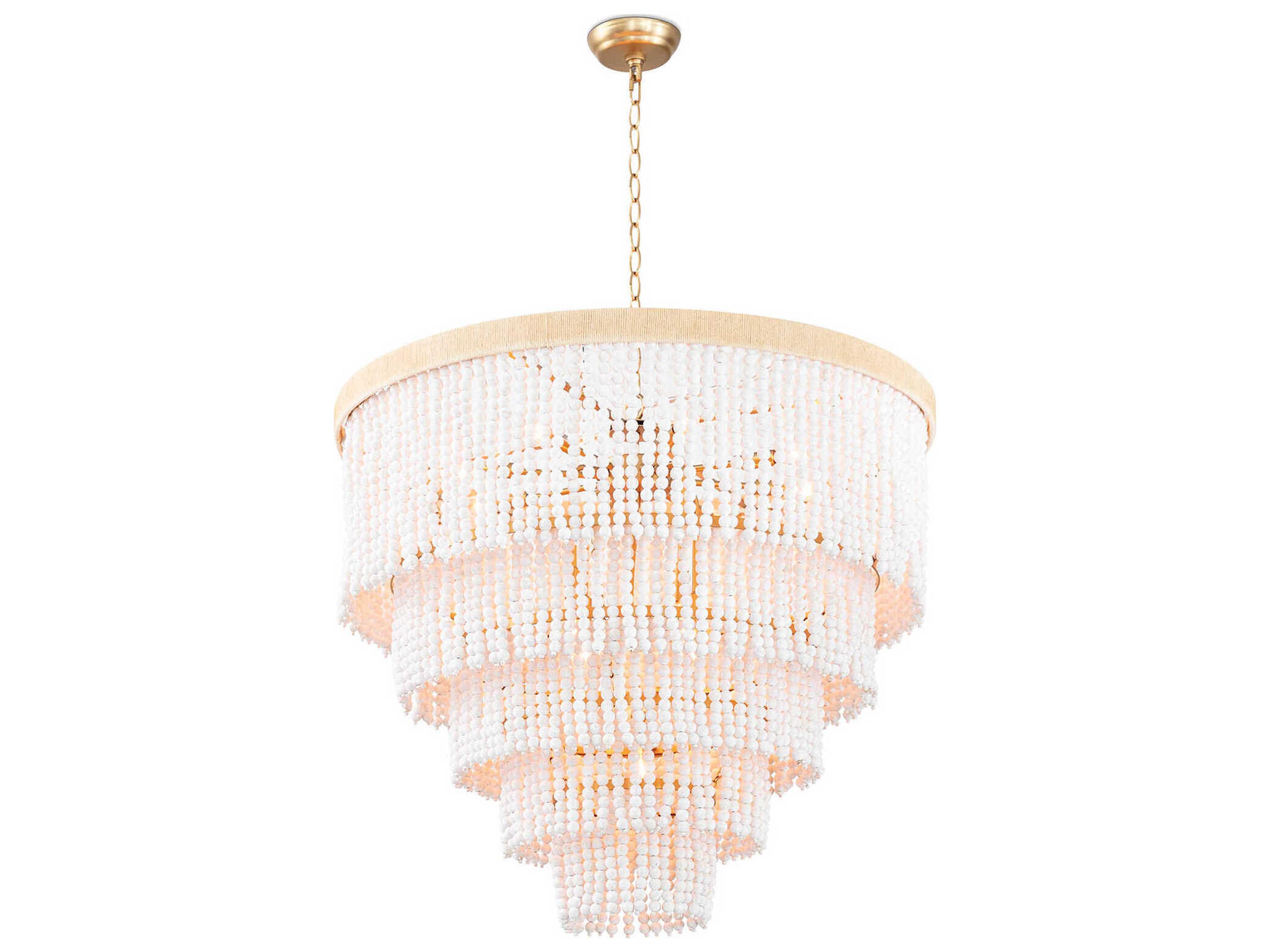 Waterfall Chandelier Coastal Beaded Fixture