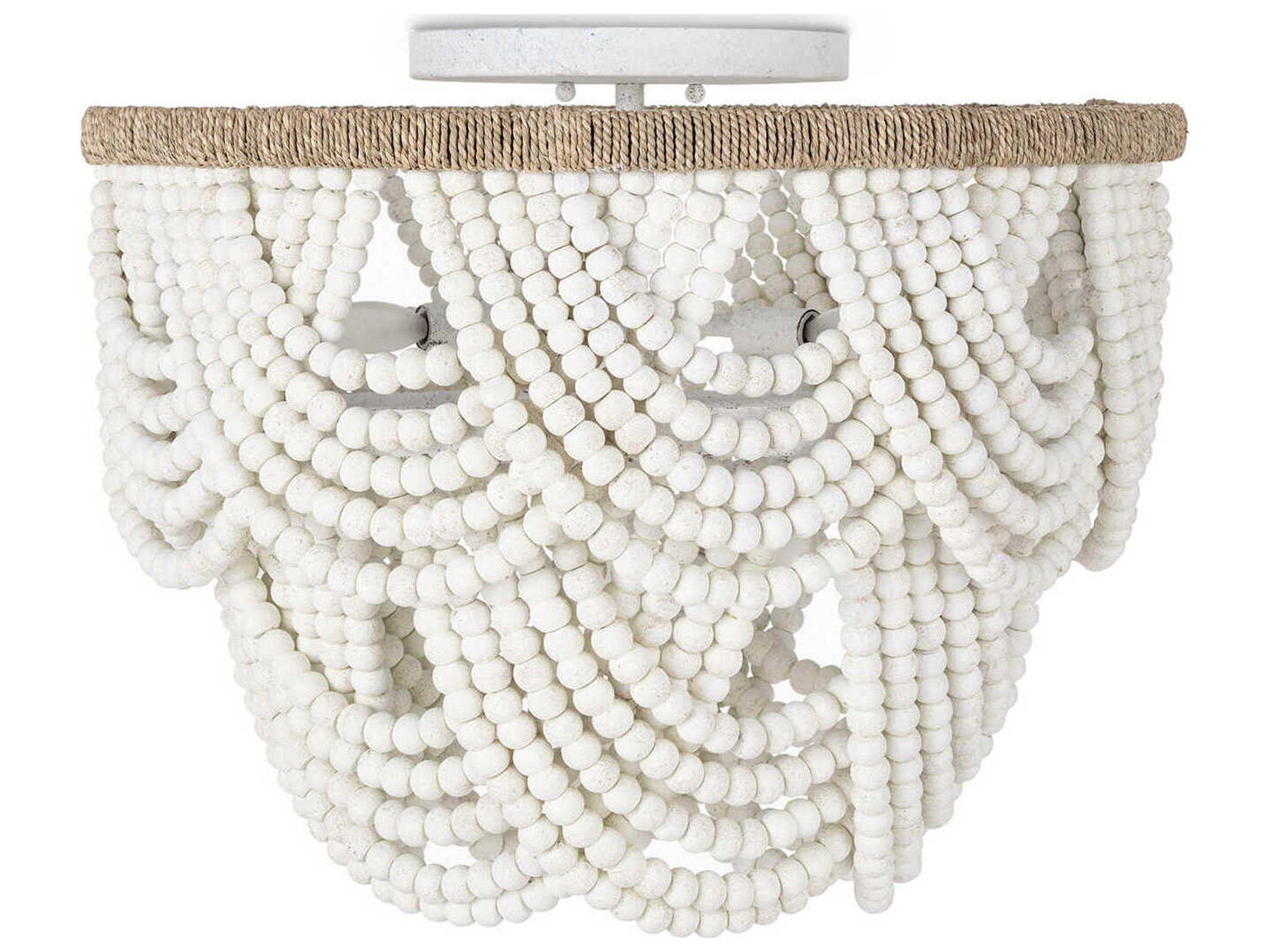 Regina Andrew 6-Light White Flush Mount