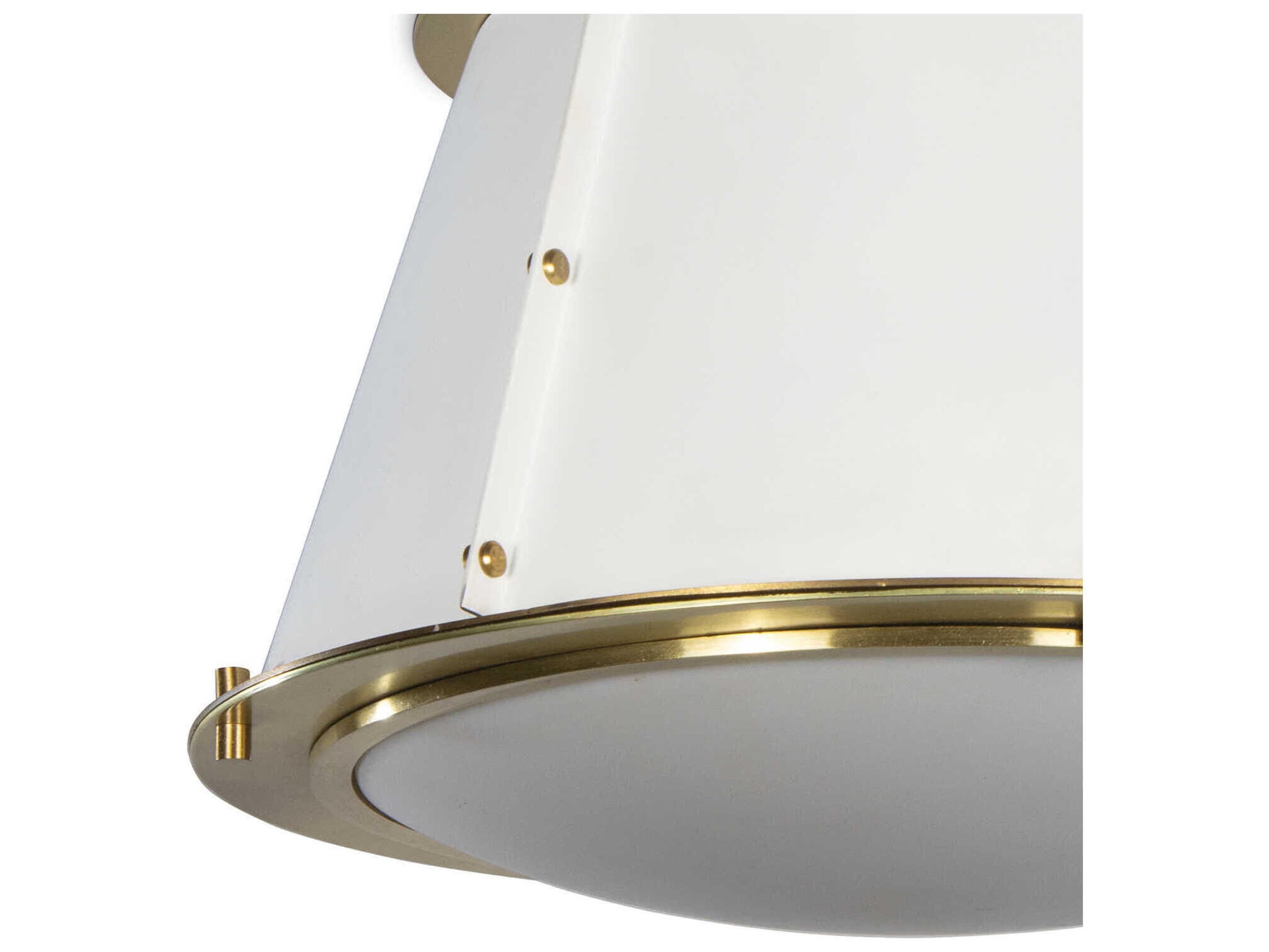 Regina Andrew French Maid 1-Light White Flush Mount