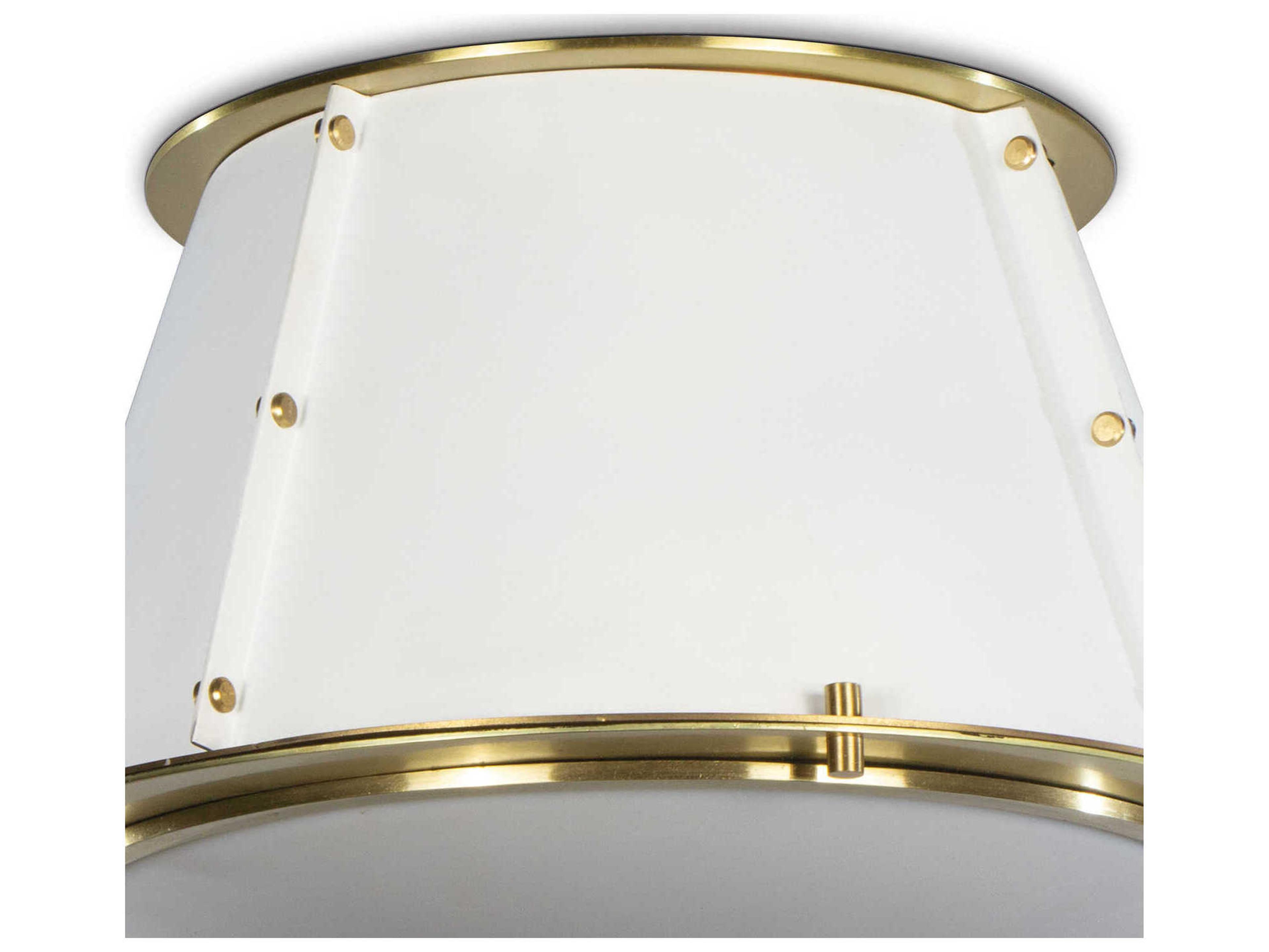 Regina Andrew French Maid 1-Light White Flush Mount