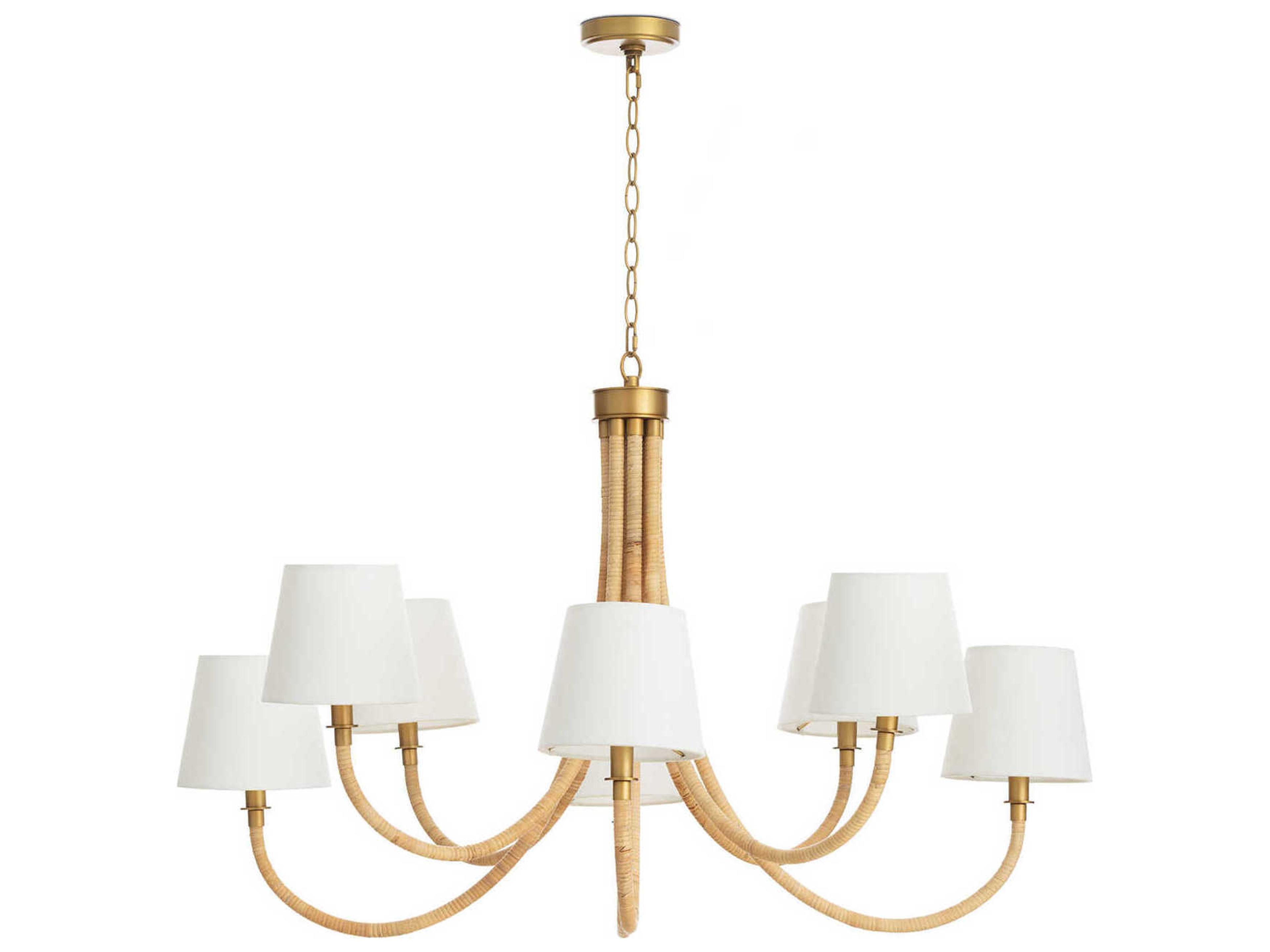 Treble 8-Light Natural Brown Chandelier