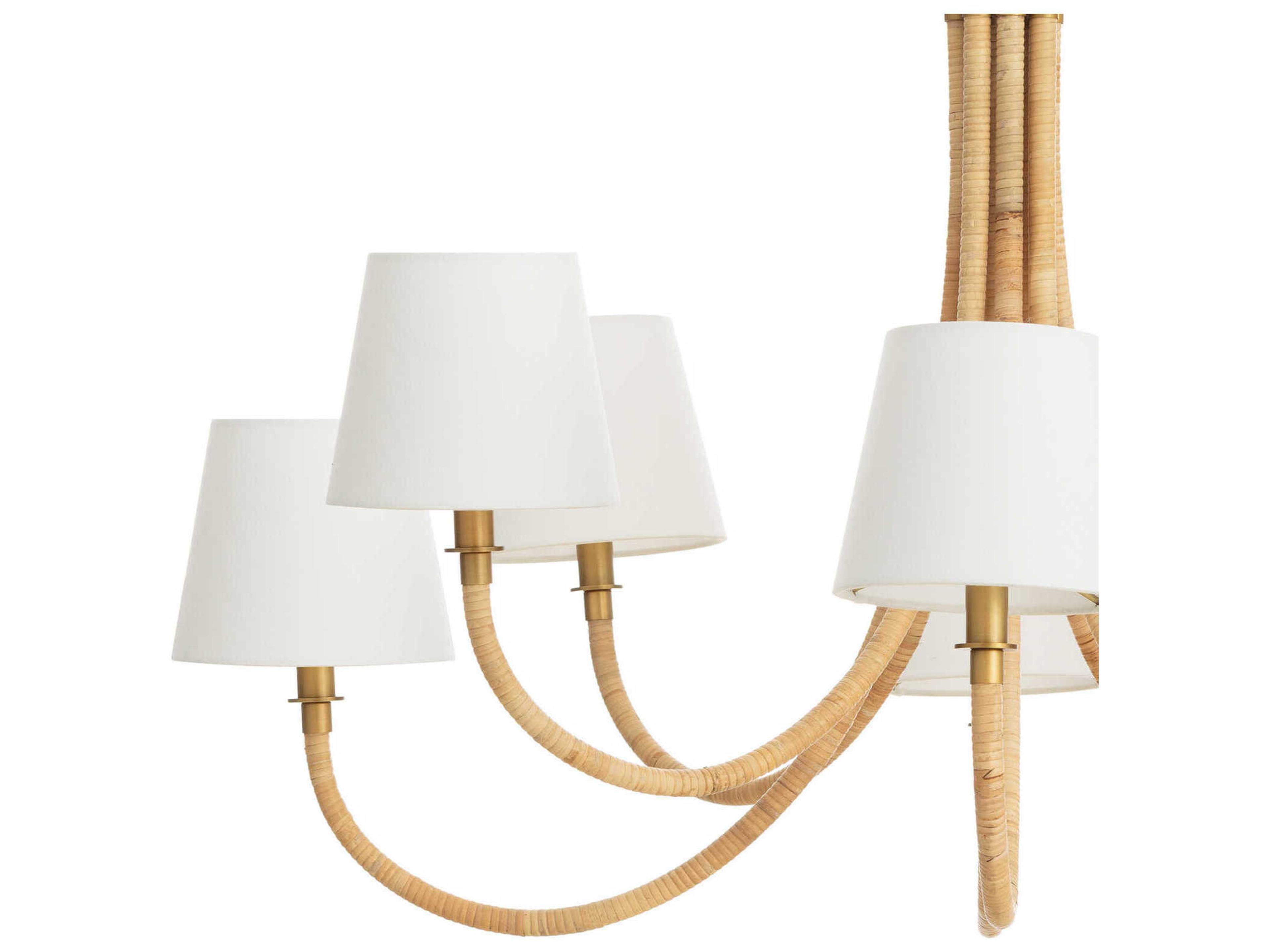 Regina Andrew Treble 8-Light Natural Brown Chandelier