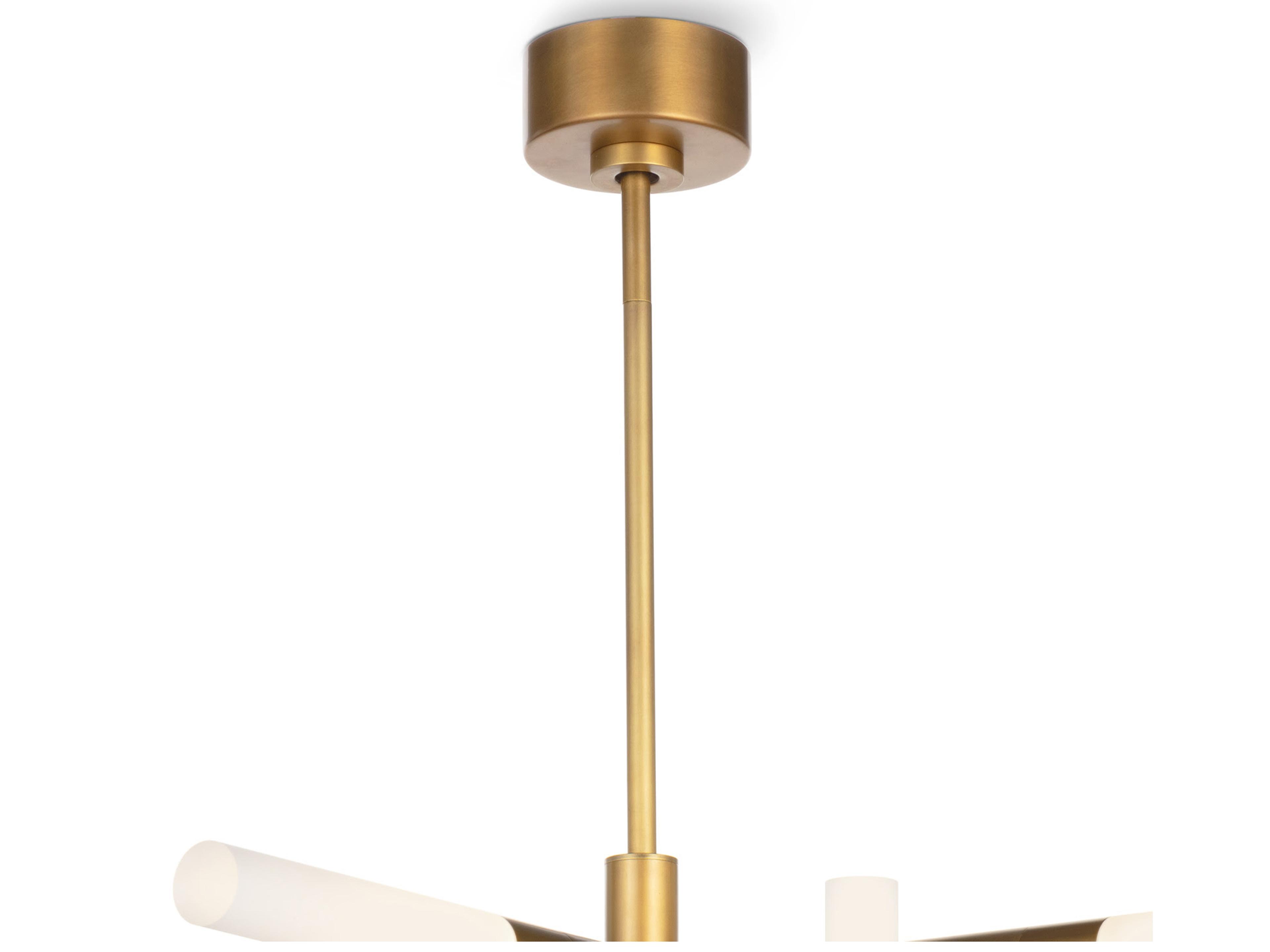 Regina Andrew Cass 8-Light Natural Brass Geometric Chandelier