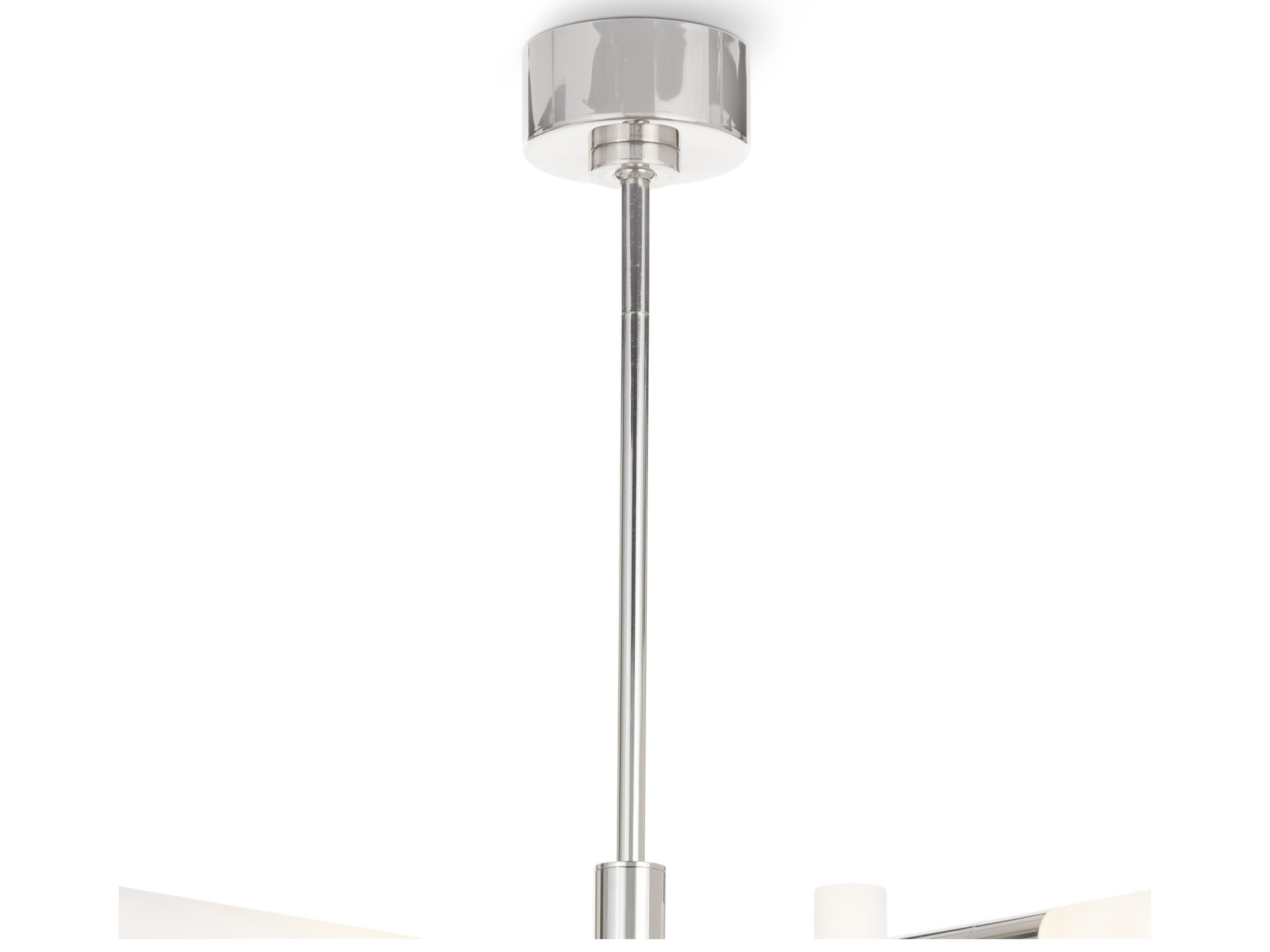 Regina Andrew Cass 8-Light Polished Nickel Geometric Chandelier