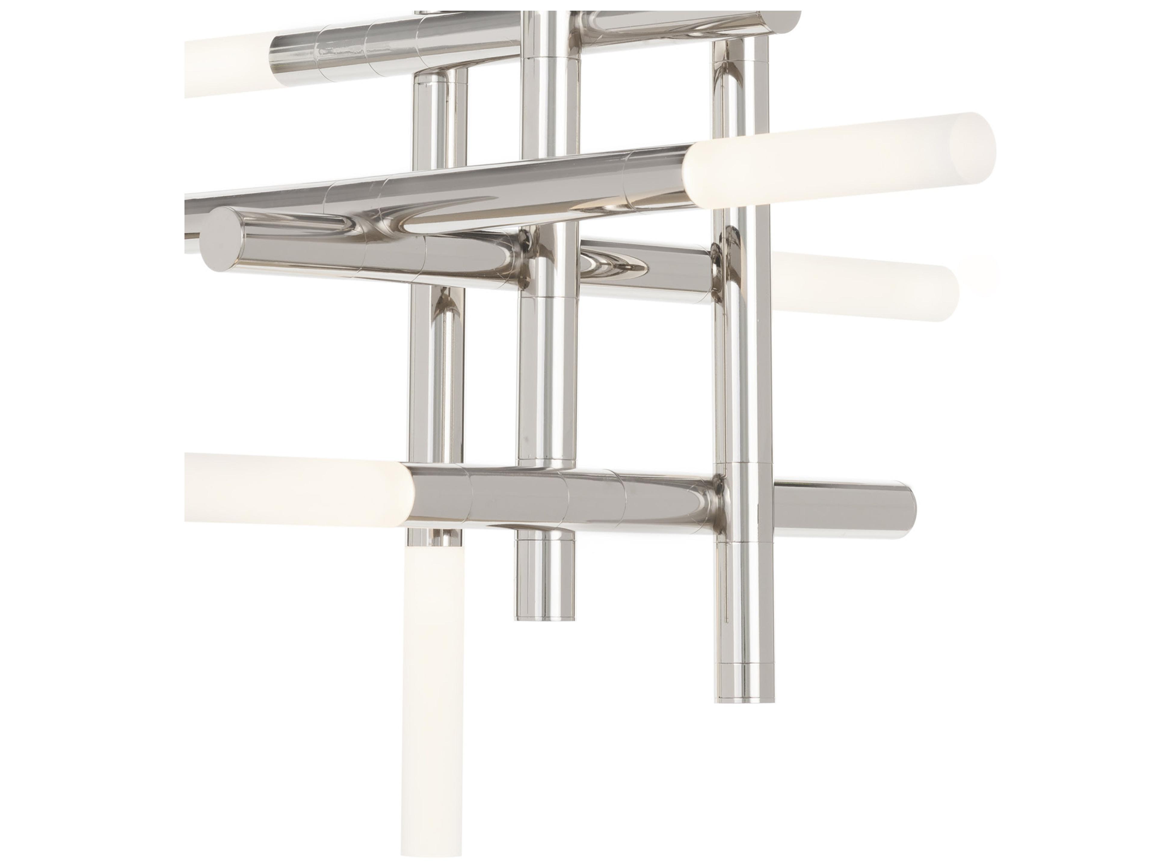 Regina Andrew Cass 8-Light Polished Nickel Geometric Chandelier