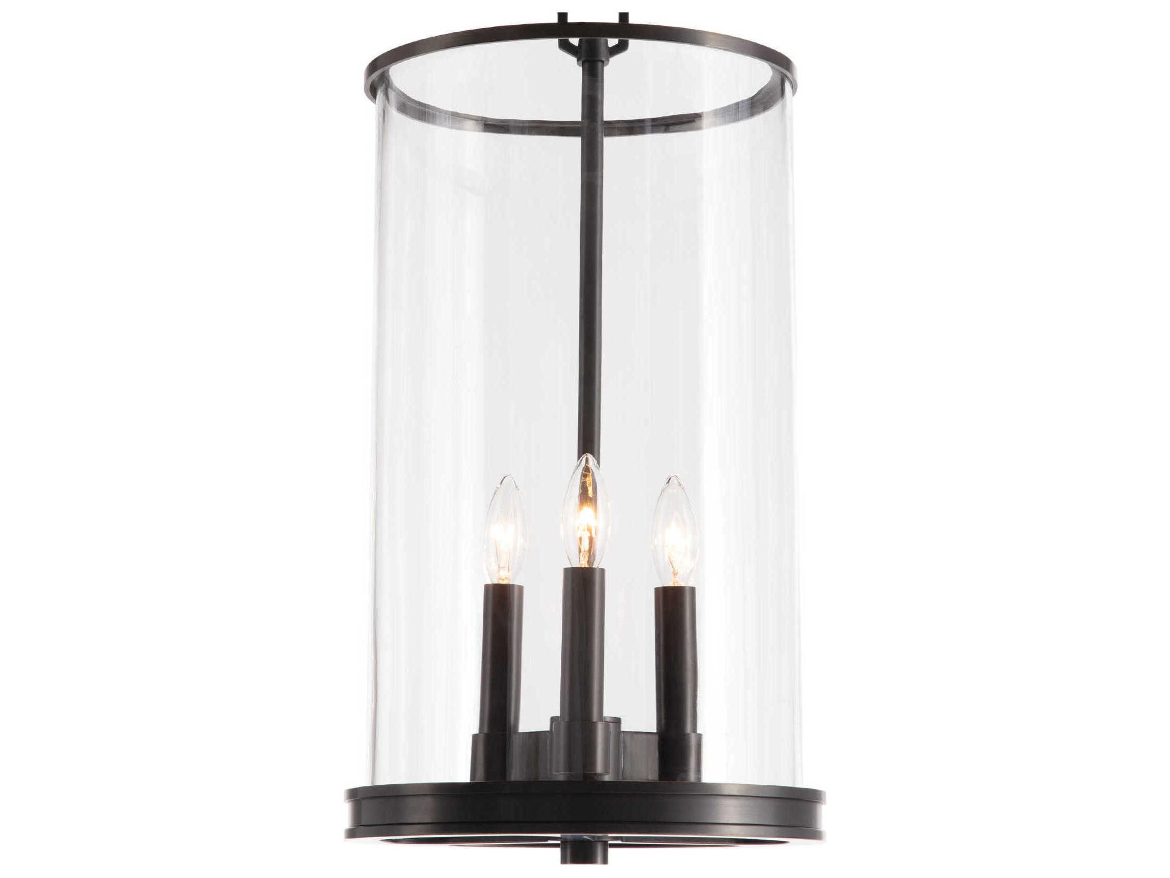 Regina Andrew Adria 3-Light Oil Rubbed Bronze Glass Cylinder Mini Pendant