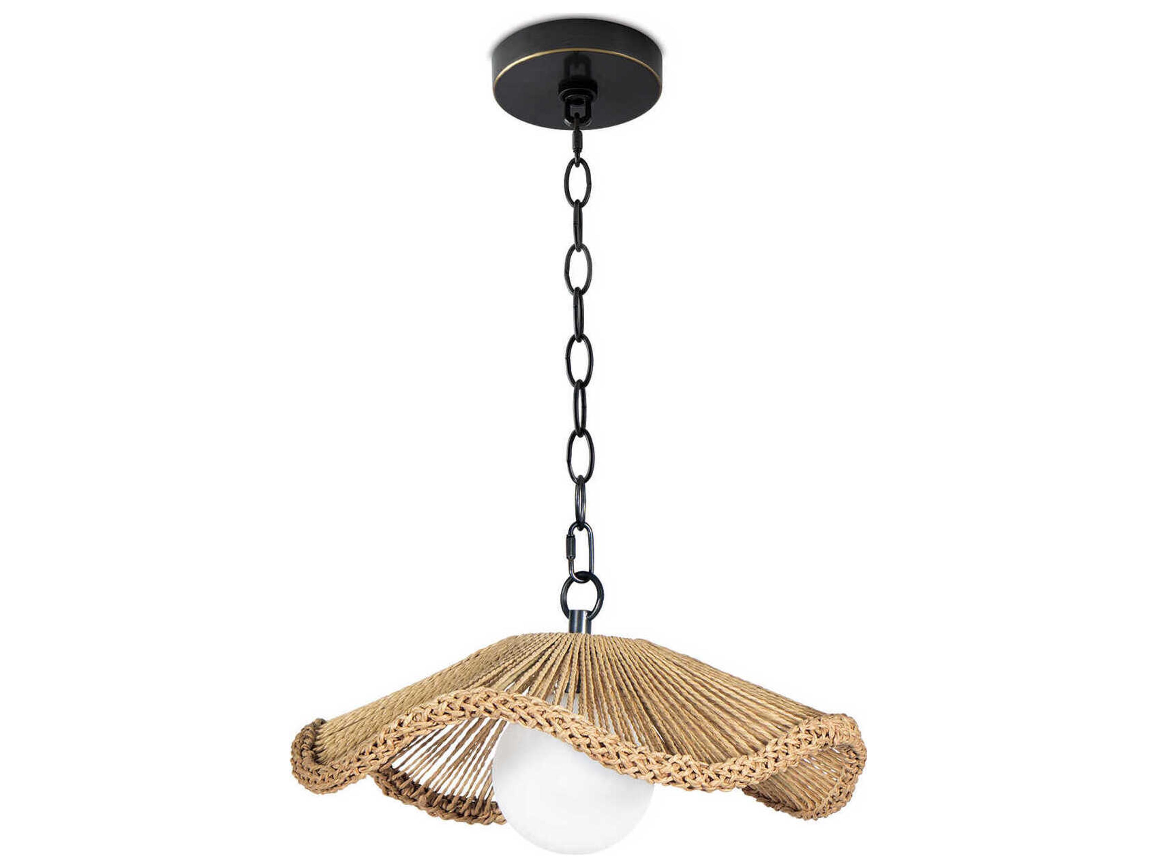 Regina Andrew 1-Light Natural Brown Globe Pendant