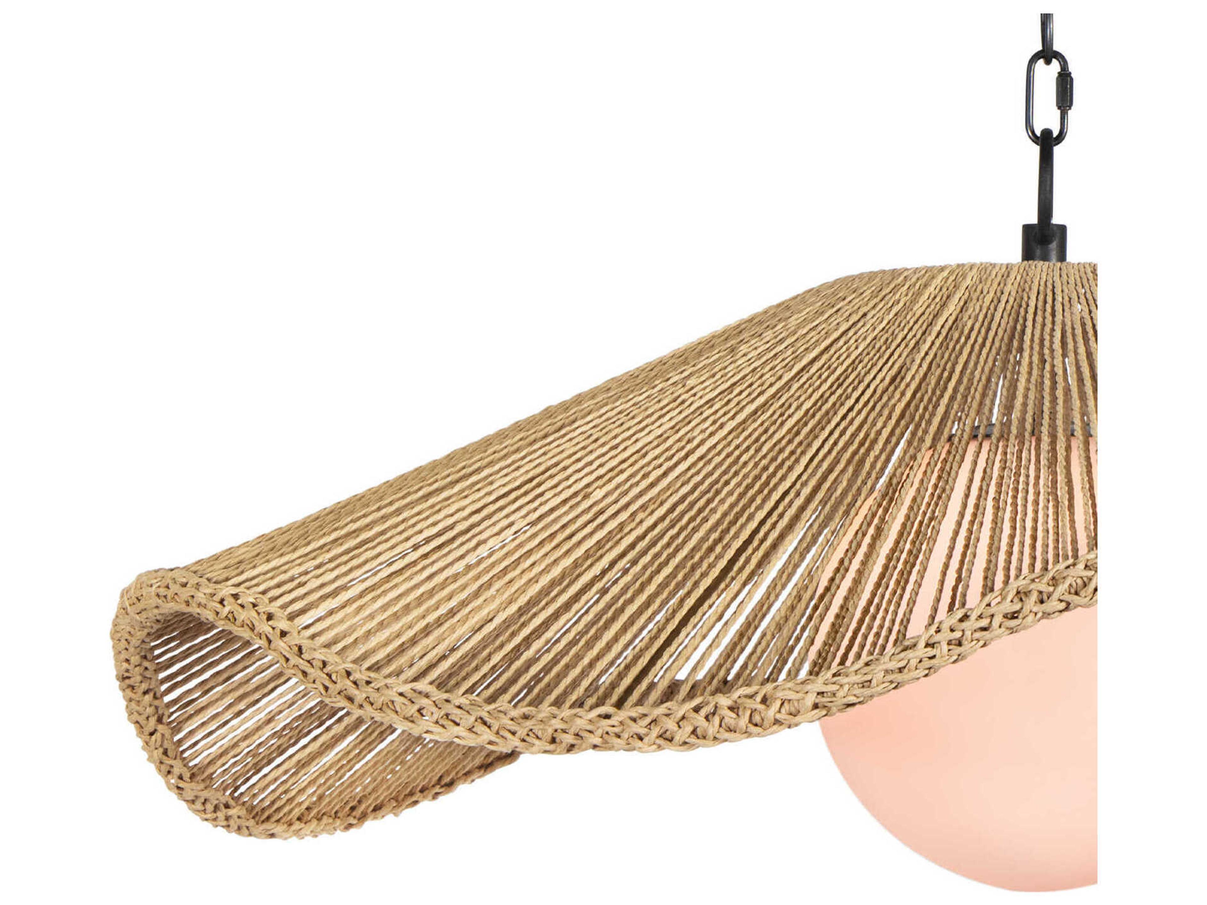 Regina Andrew 1-Light Natural Brown Globe Pendant