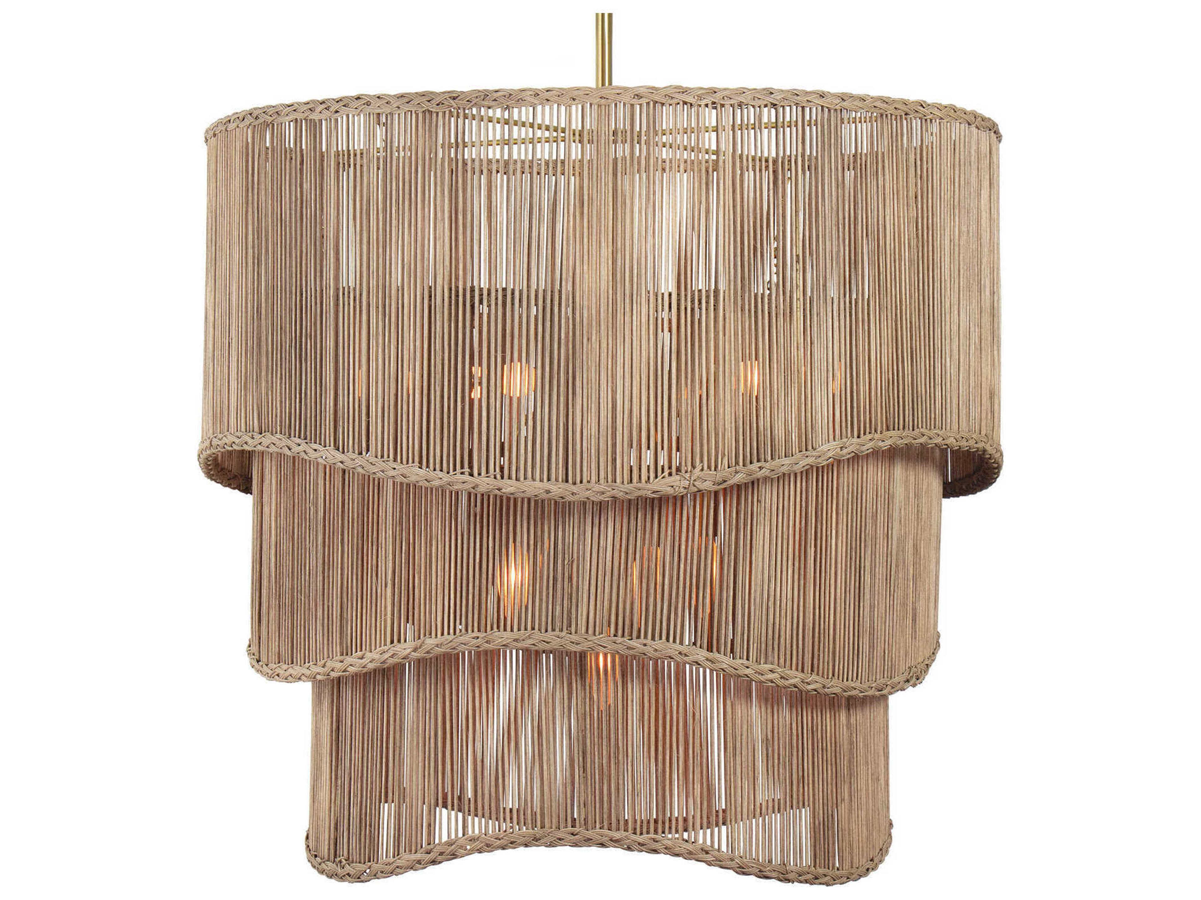 Regina Andrew 11-Light Natural Brown Tiered Chandelier