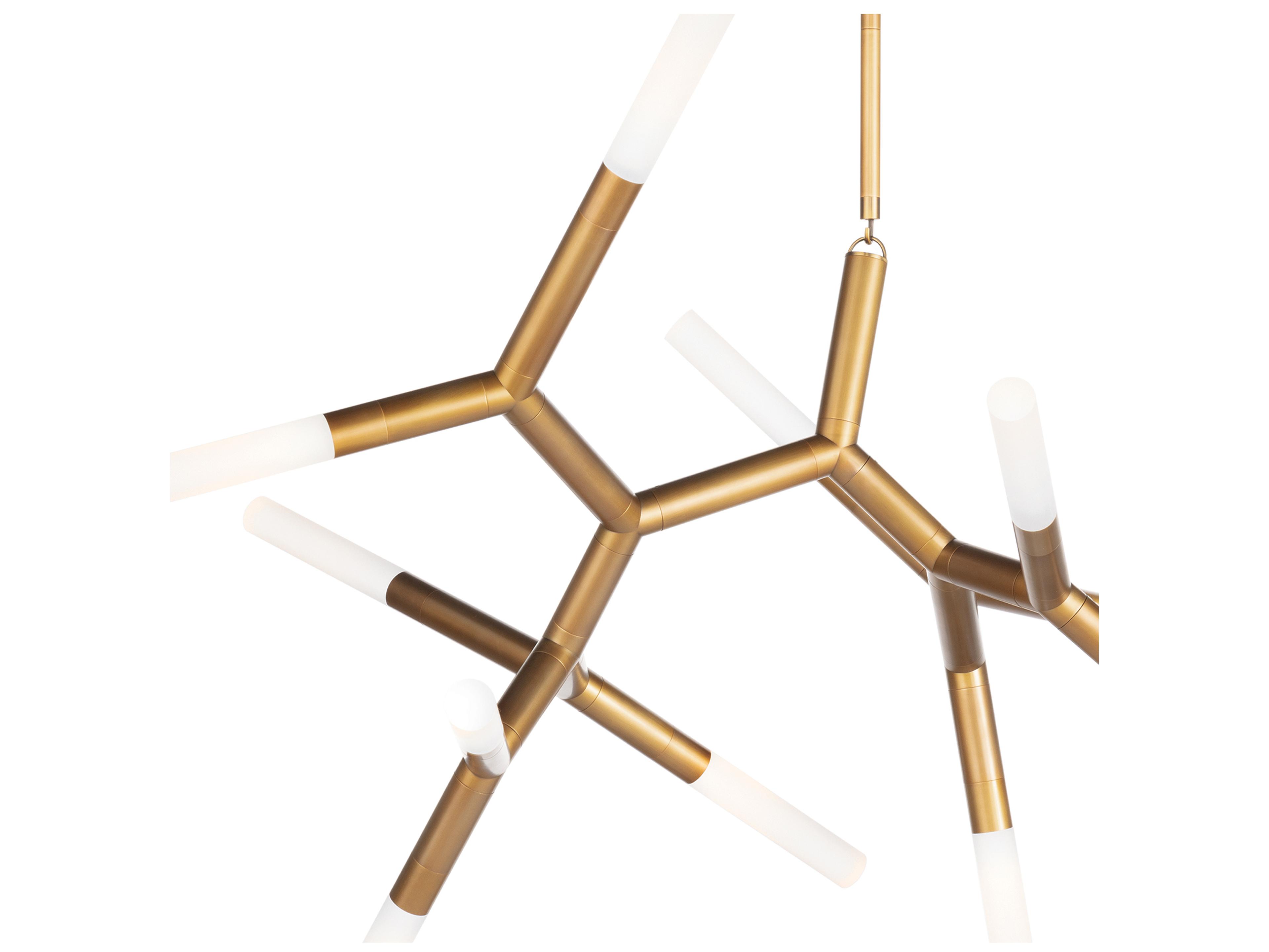 Regina Andrew Traveler 13-Light Natural Brass Chandelier