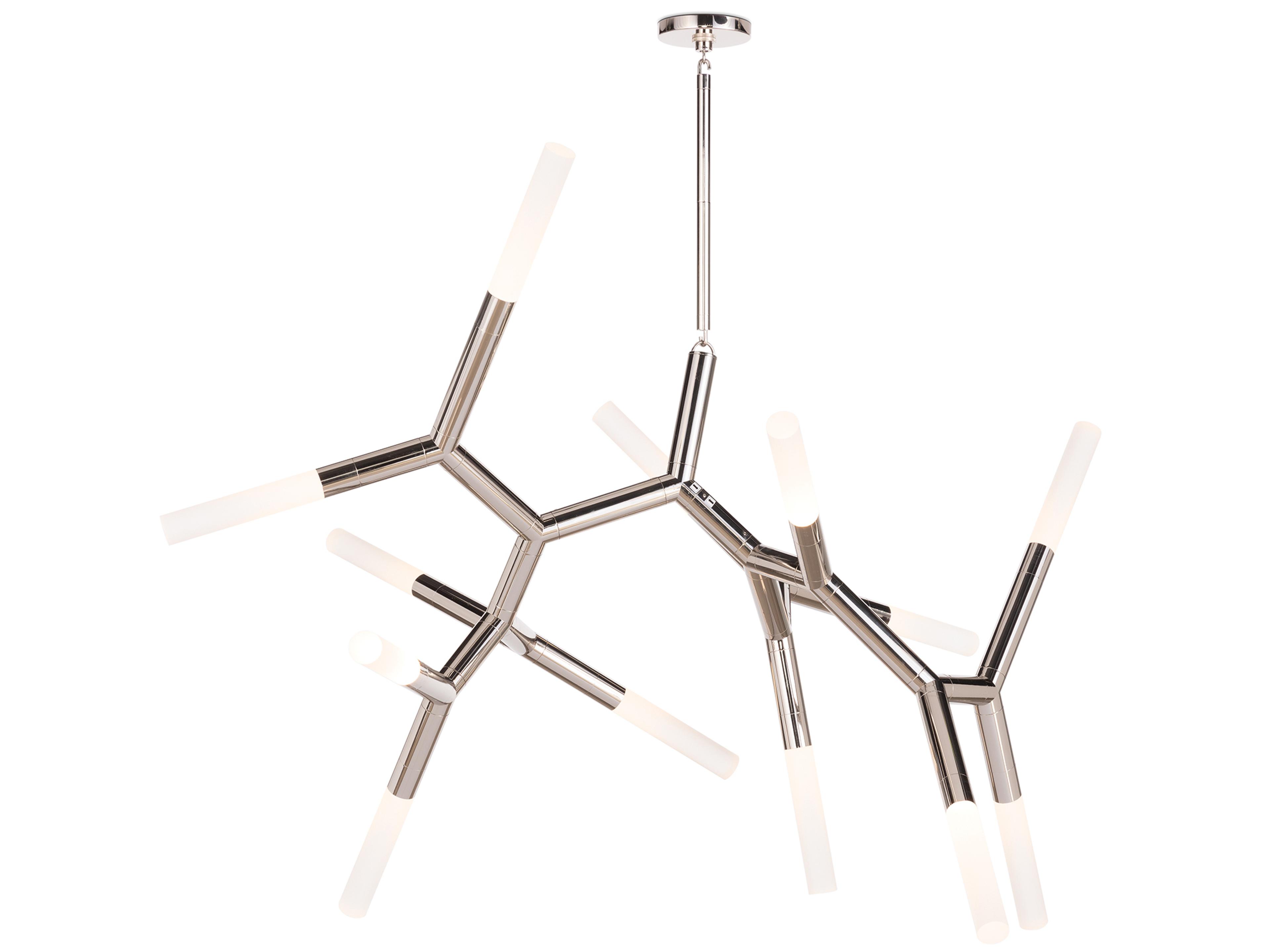 Traveler 13-Light Polished Nickel Chandelier