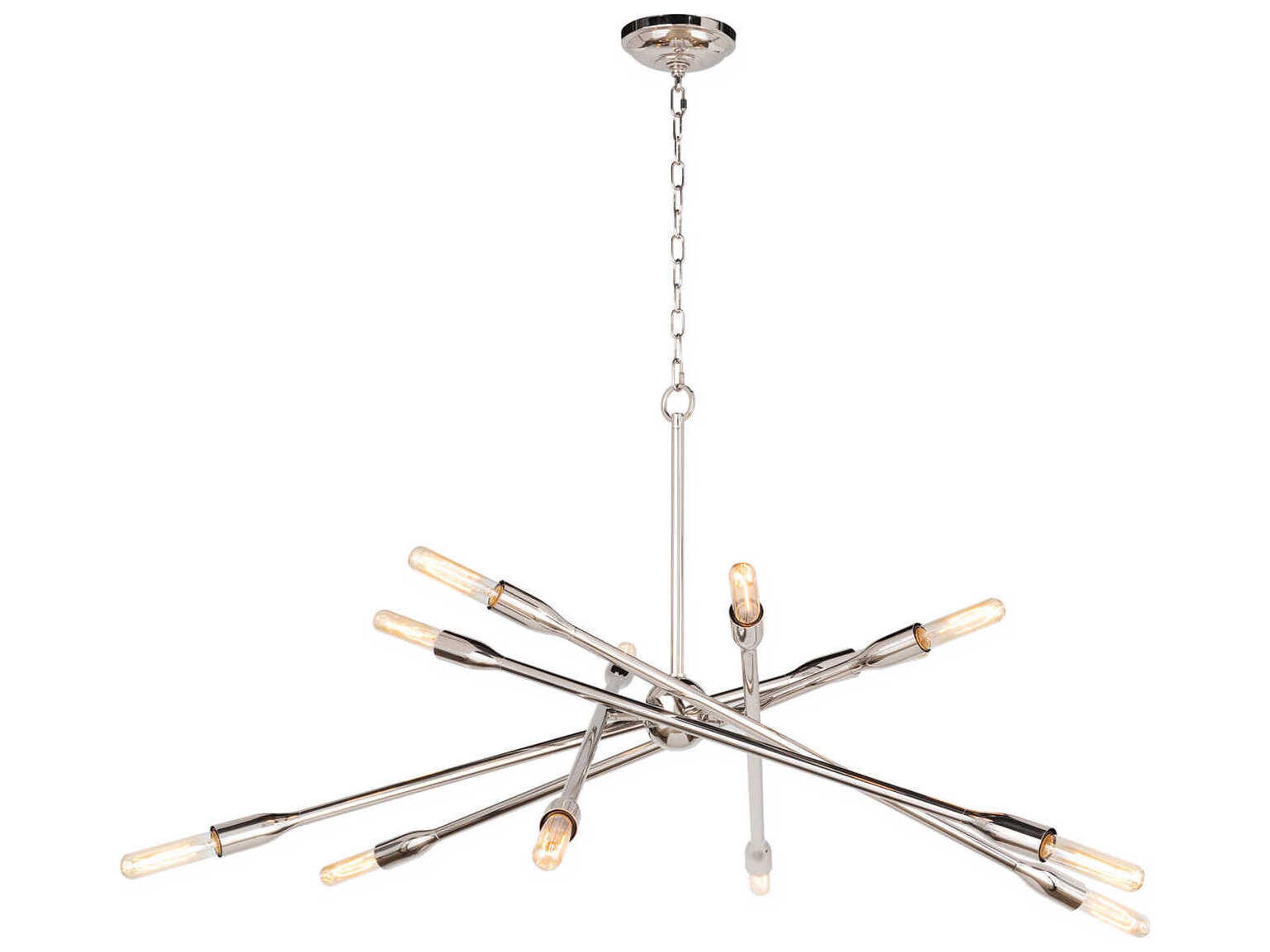 Regina Andrew Cobra 12-Light Polished Nickel Chandelier