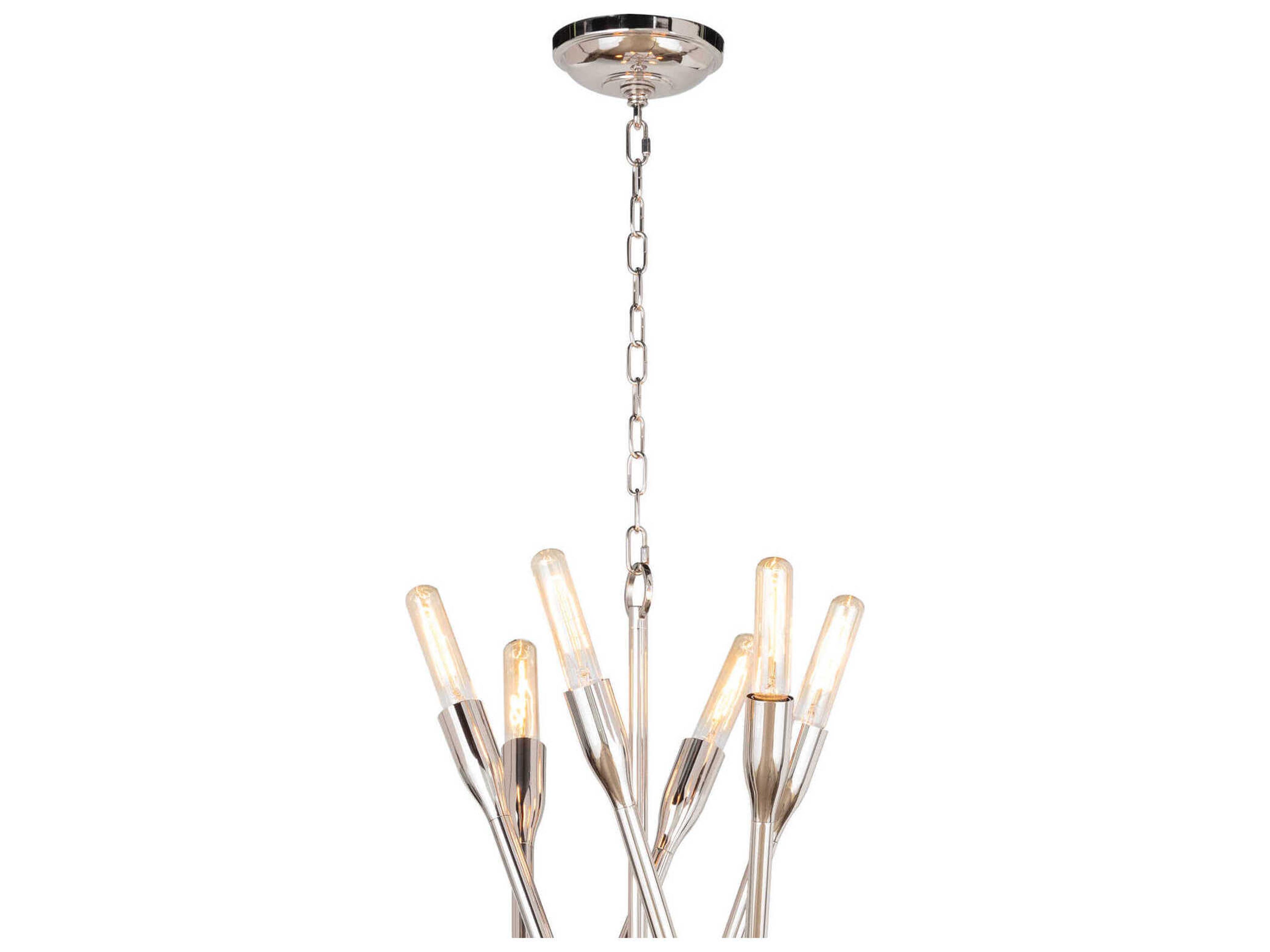 Regina Andrew Cobra 12-Light Polished Nickel Chandelier