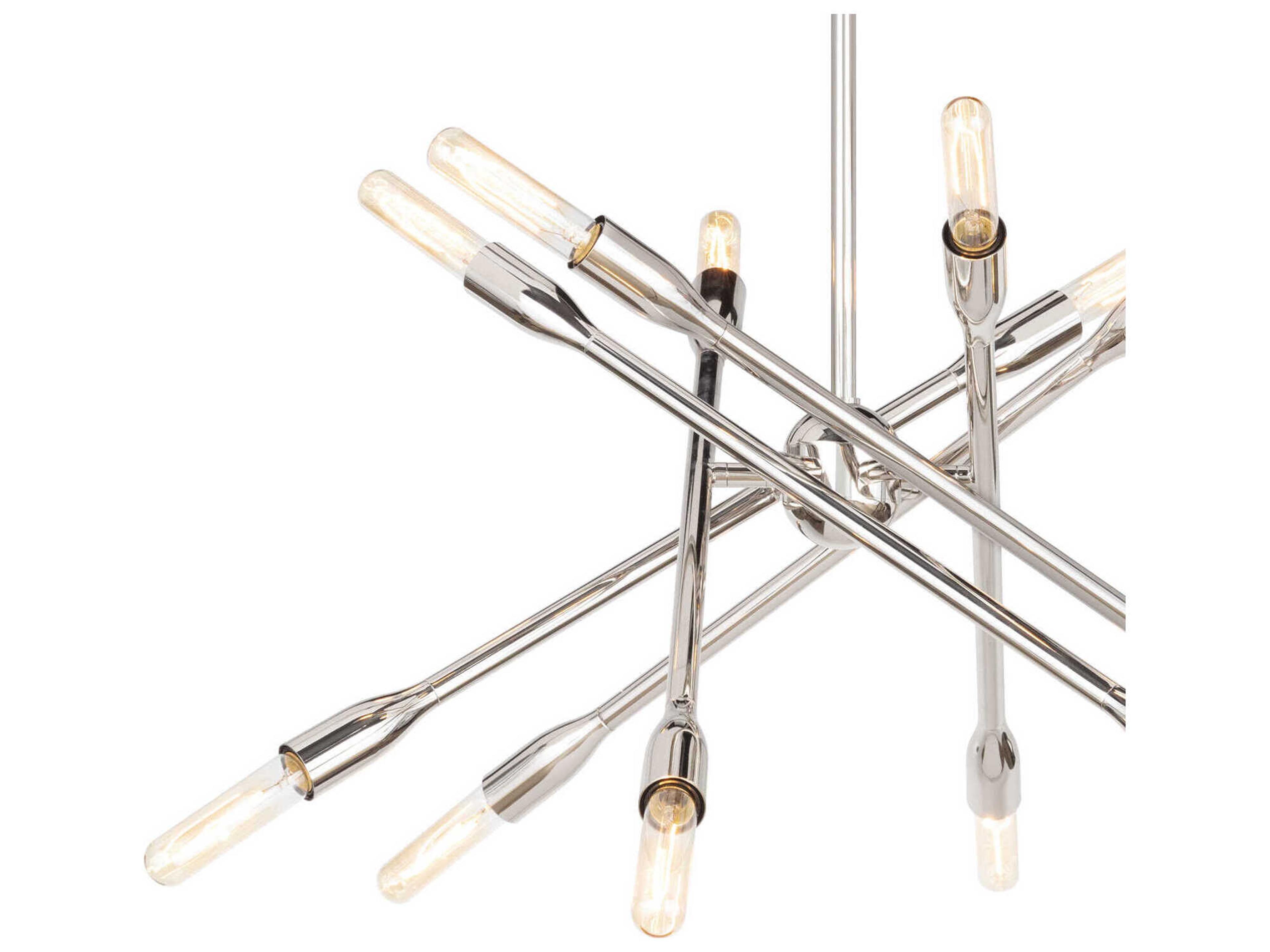 Regina Andrew Cobra 12-Light Polished Nickel Chandelier