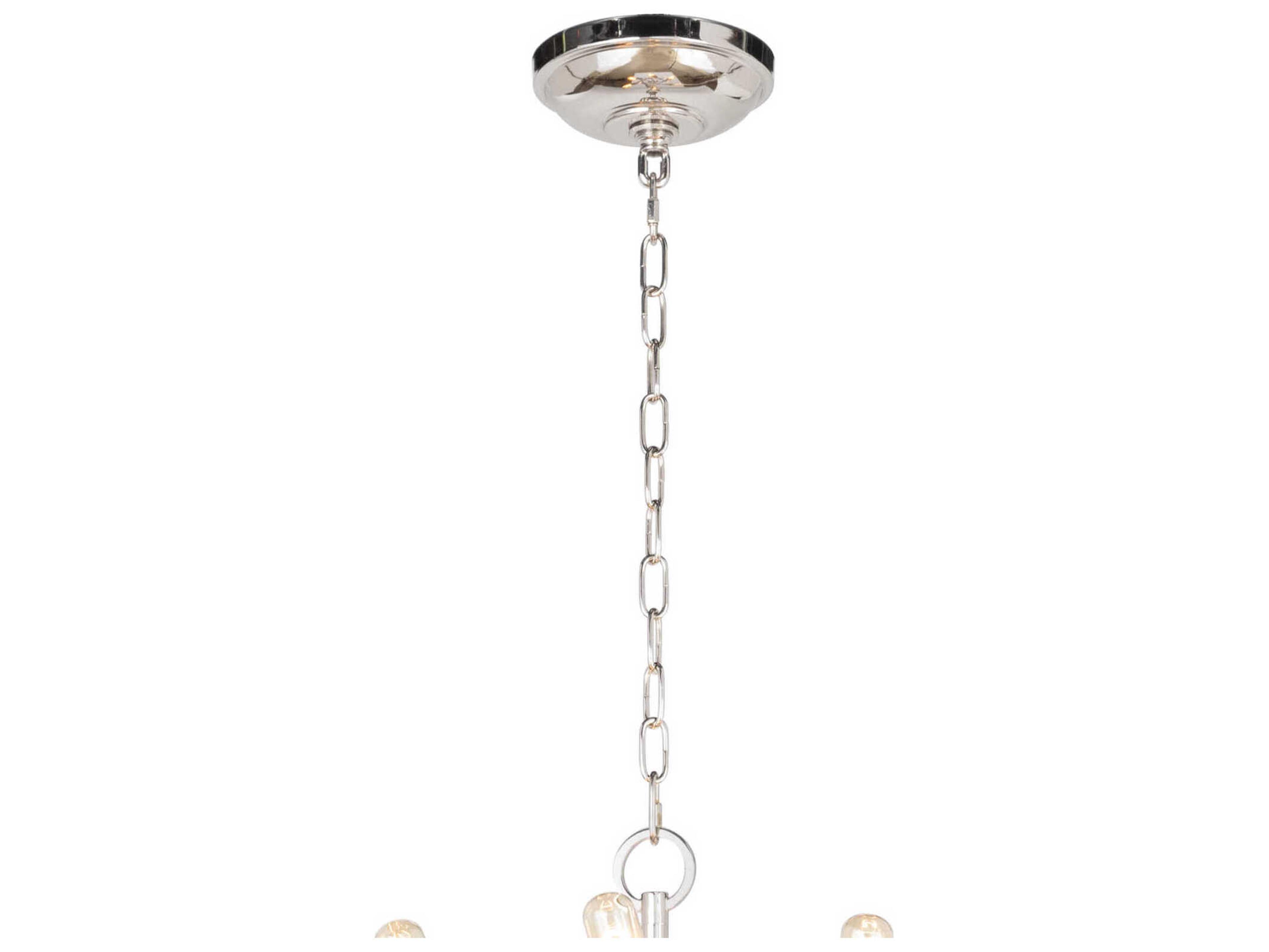 Regina Andrew Cobra 12-Light Polished Nickel Chandelier
