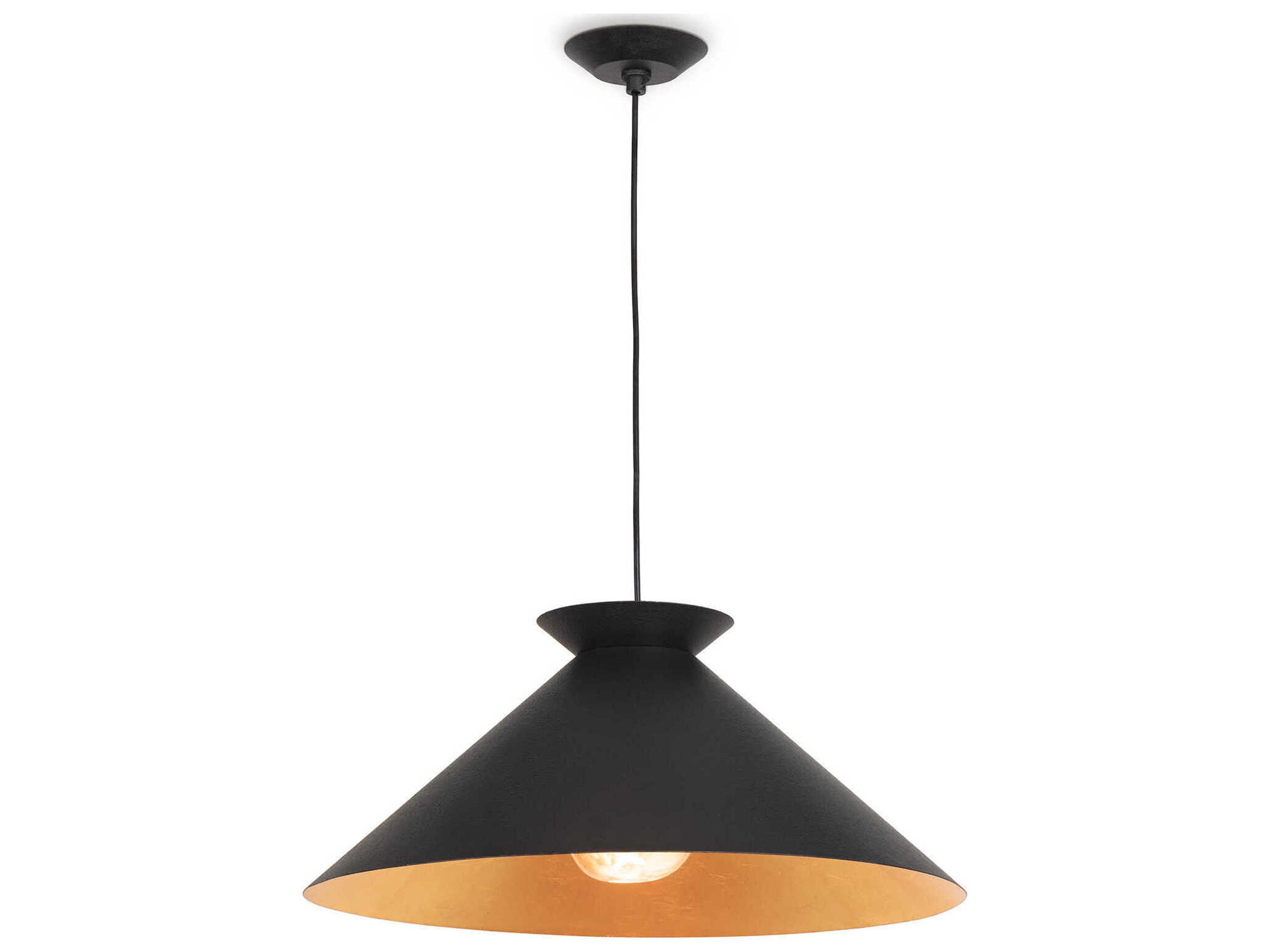 Viggo 1-Light Blackened Steel Pendant