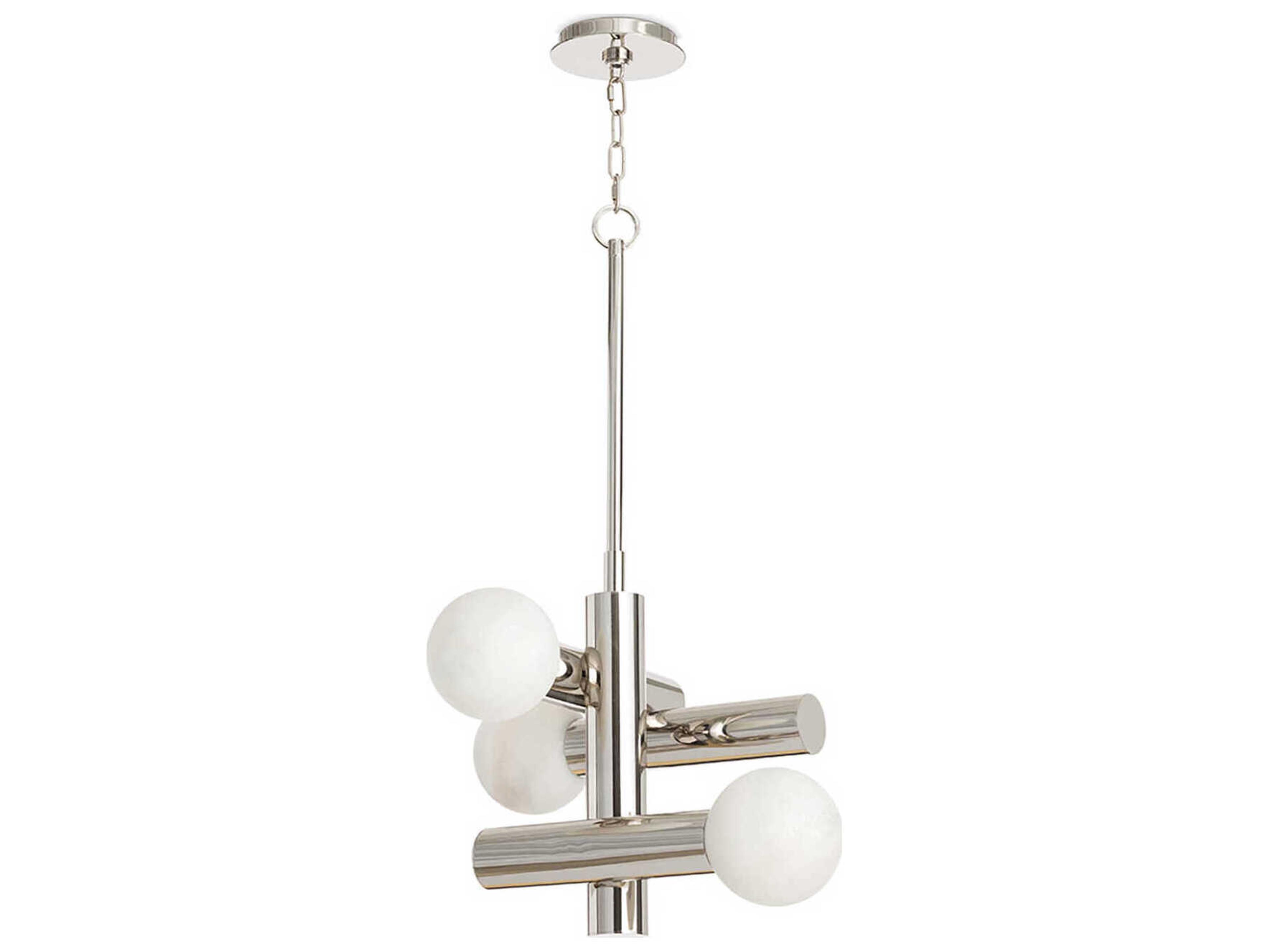 Regina Andrew Dion 3-Light Polished Nickel Globe Tiered Pendant