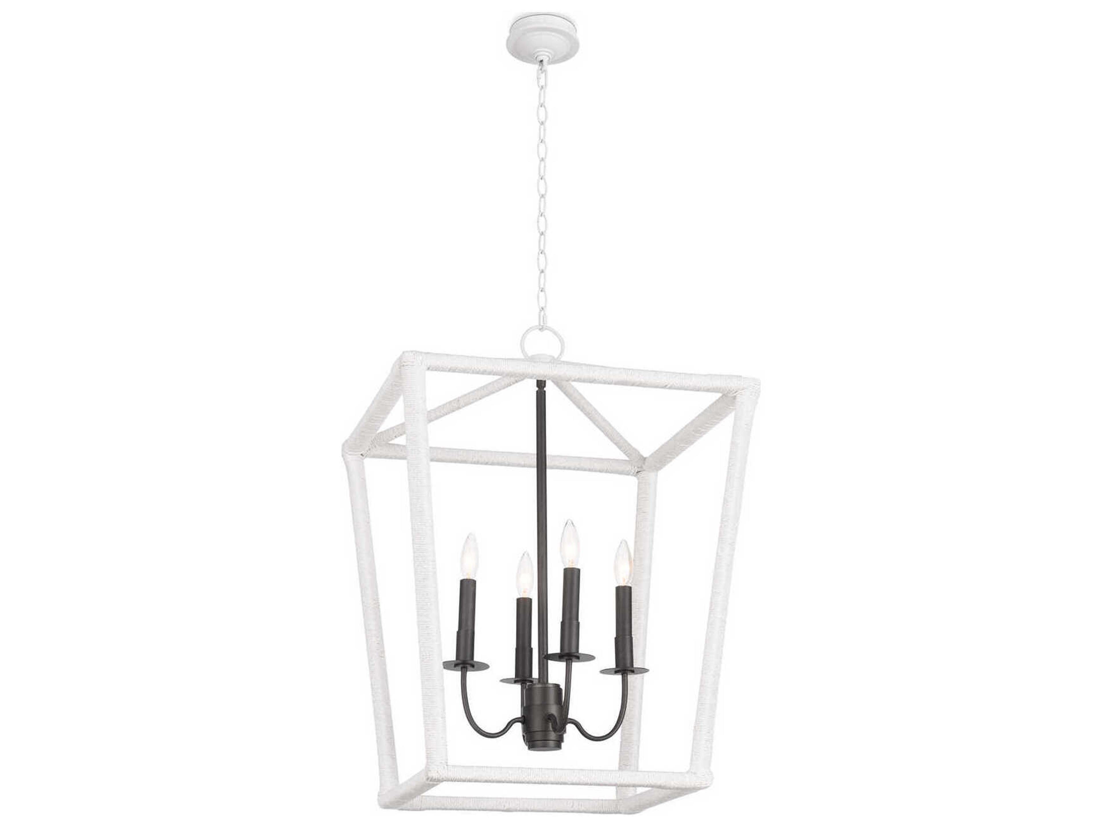 Luella 4-Light Blackened Brass Pendant