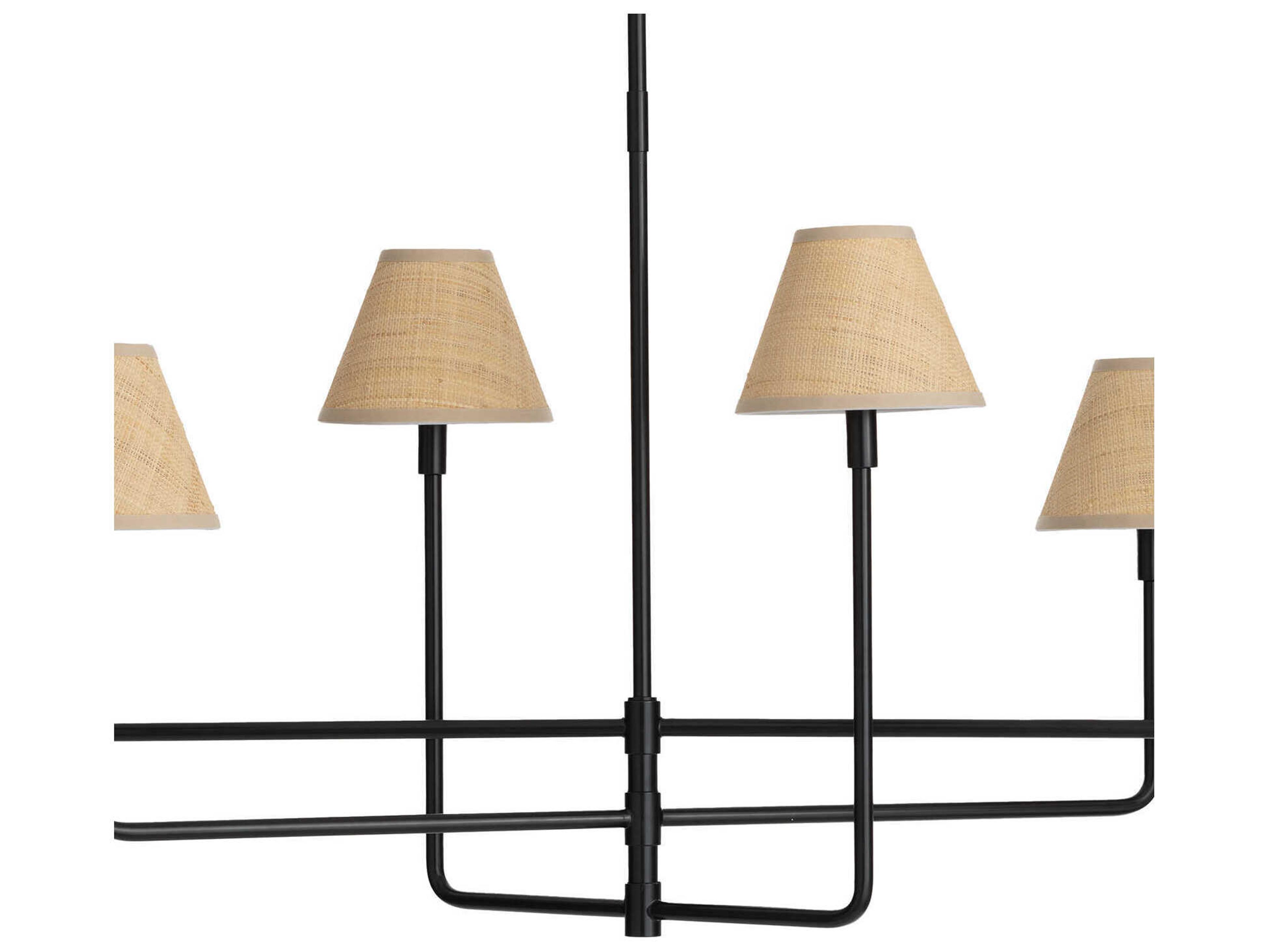 Regina Andrew Polly 6-Light Blackened Brass Island Pendant