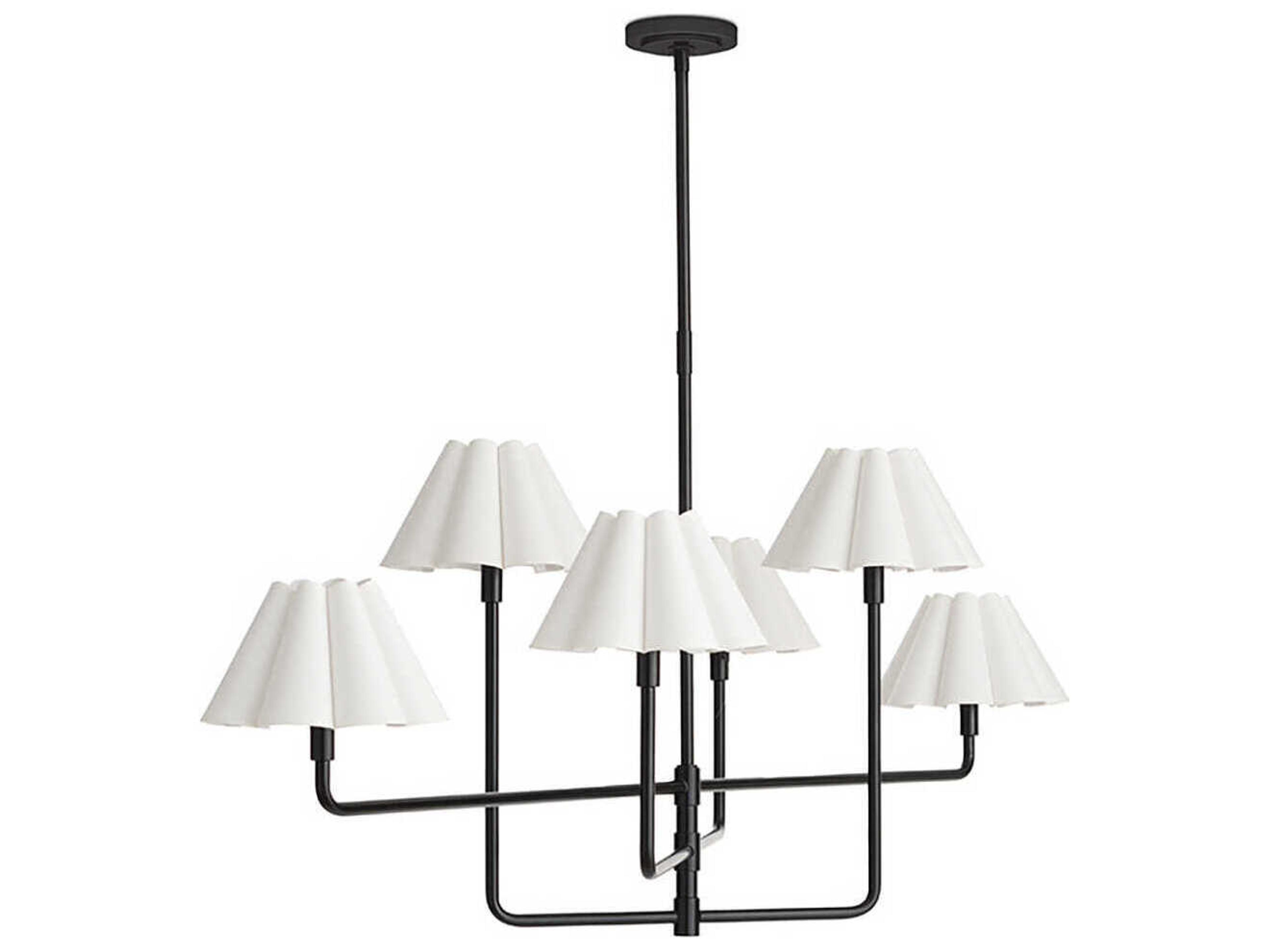 Regina Andrew Polly 6-Light Blackened Brass Island Pendant